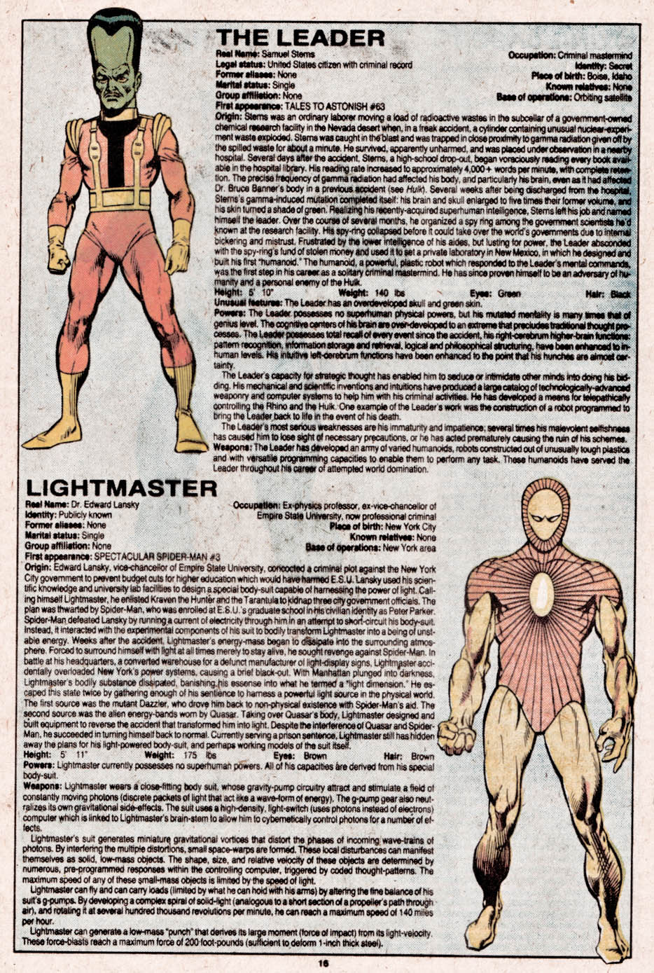The Official Handbook of the Marvel Universe issue 6 - Page 17