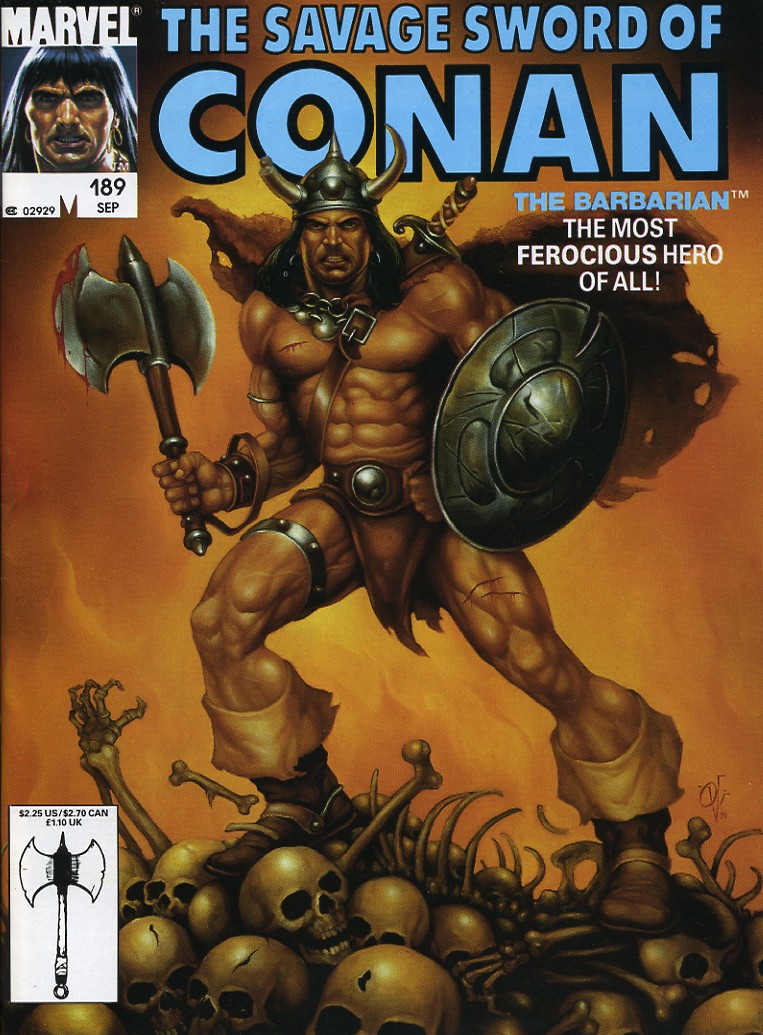 Read online The Savage Sword Of Conan comic -  Issue #189 - 1