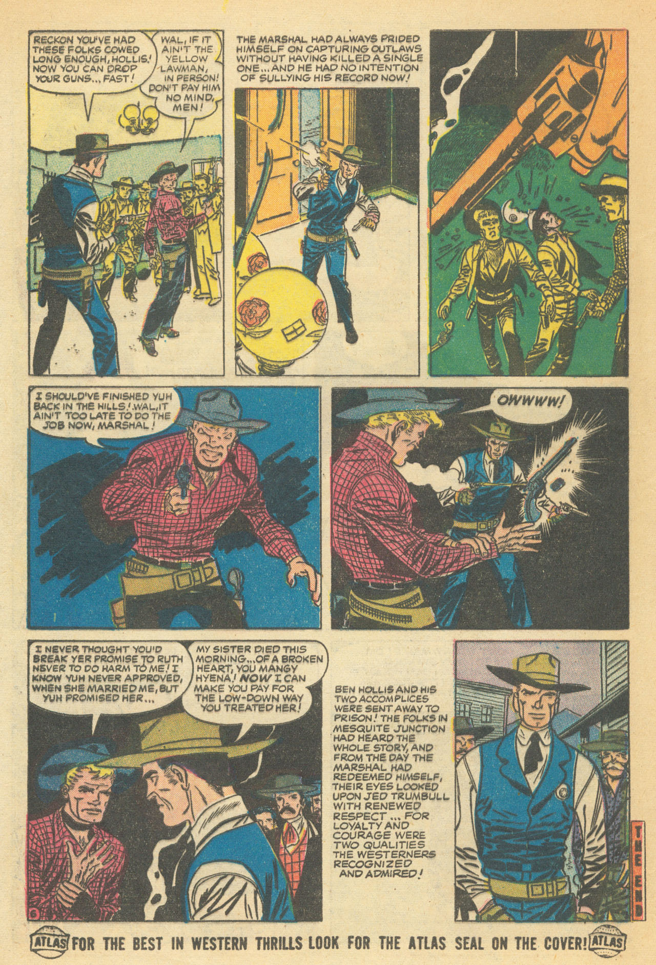 Read online Western Outlaws (1954) comic -  Issue #9 - 32