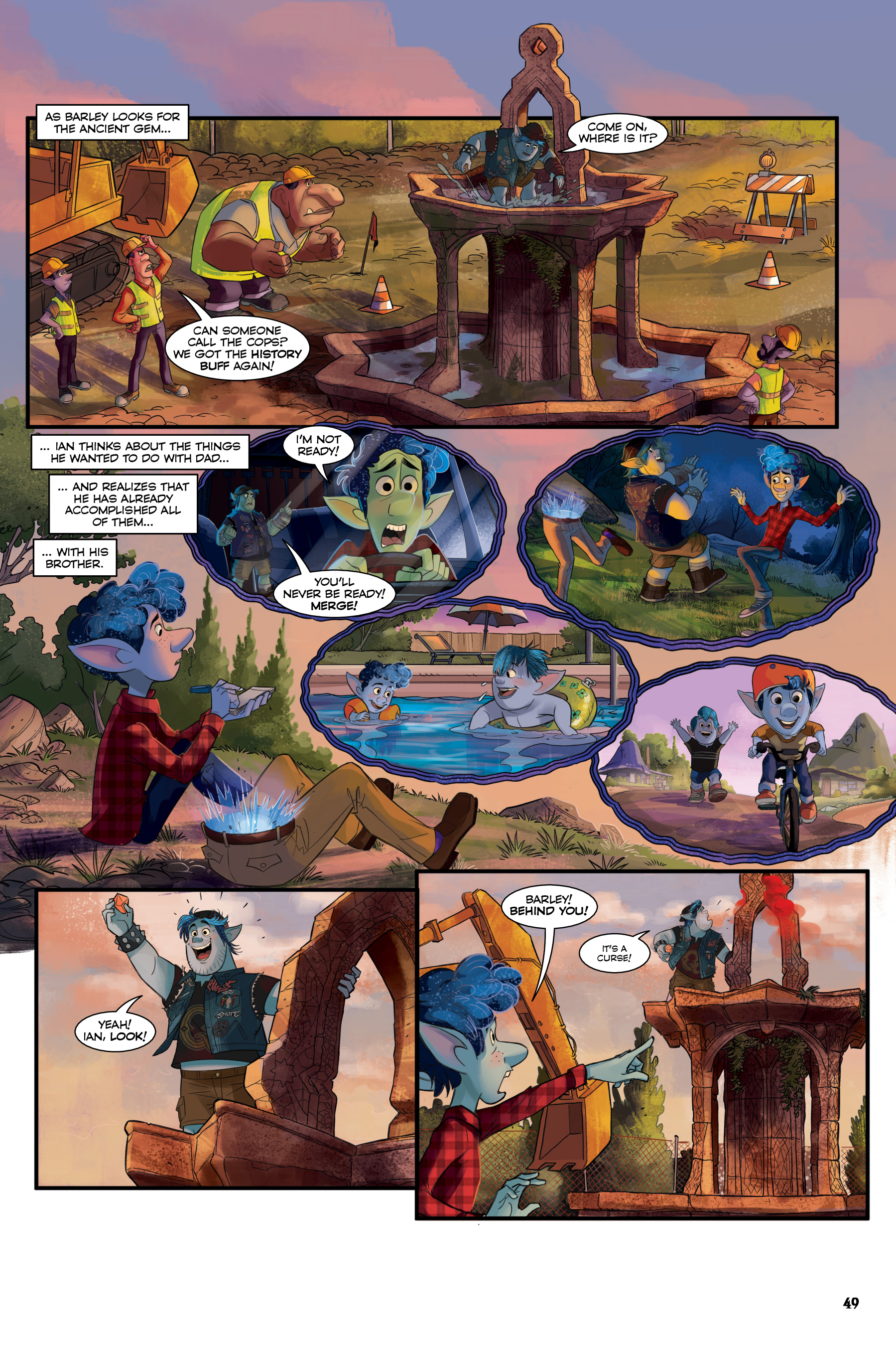 Read online Onward: The Story of the Movie in Comics comic -  Issue # TPB - 50