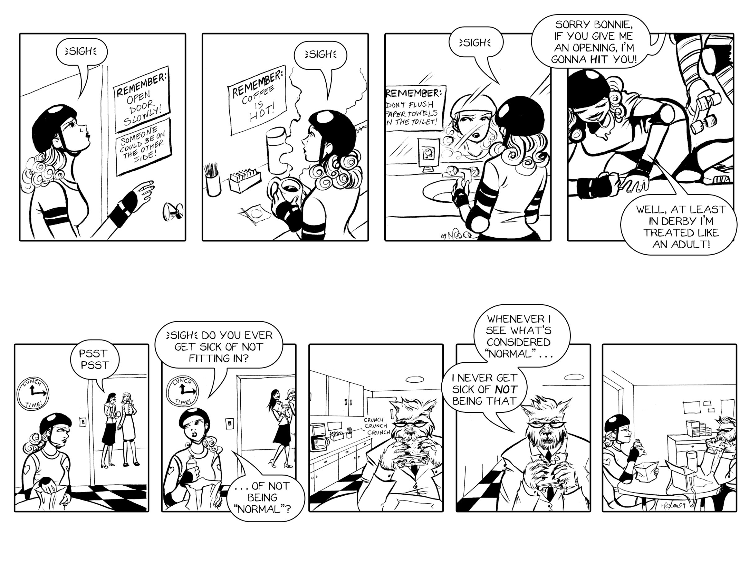 Read online Bonnie N. Collide, Nine to Five comic -  Issue #1 - 23