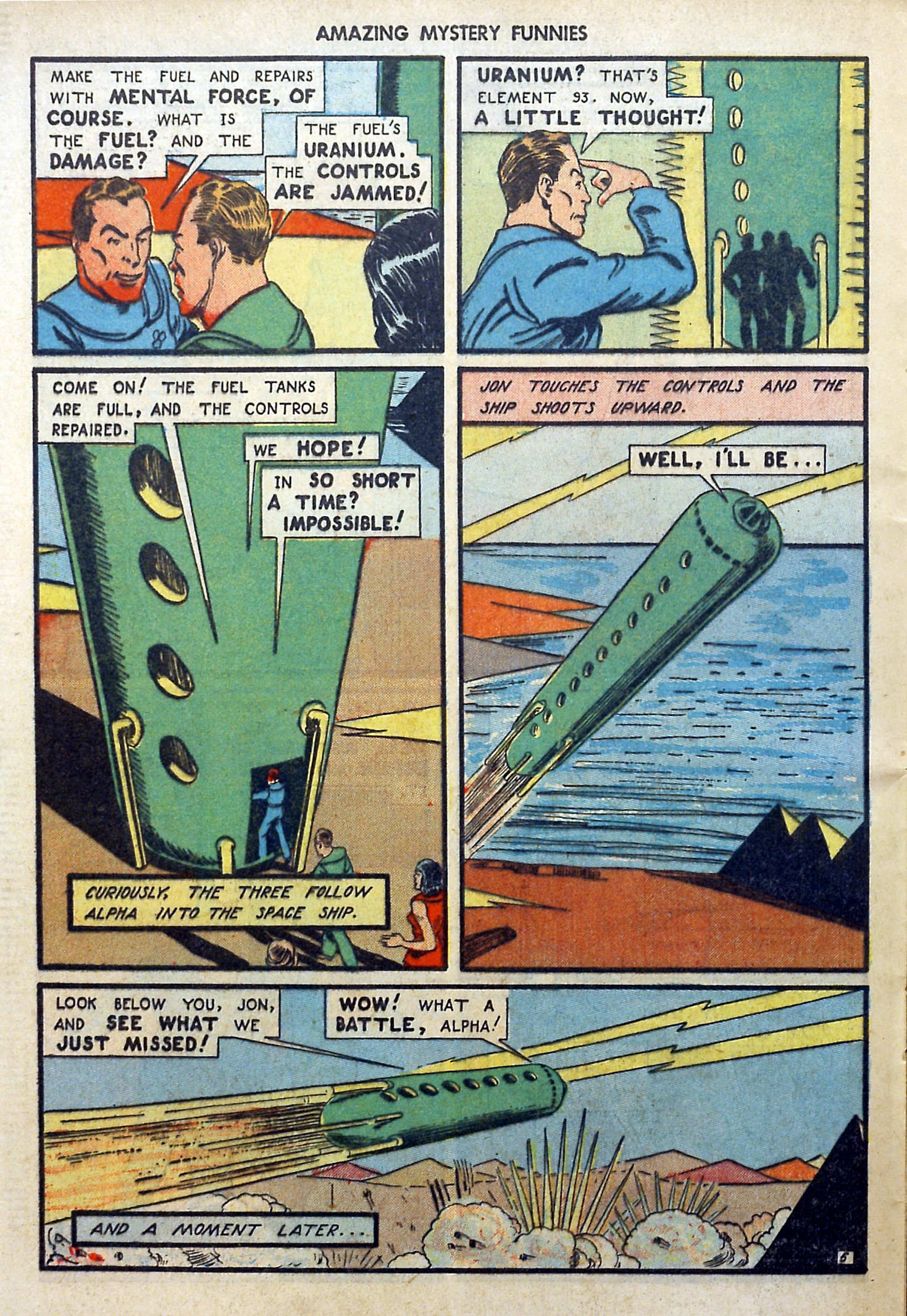 Read online Amazing Mystery Funnies comic -  Issue #24 - 27