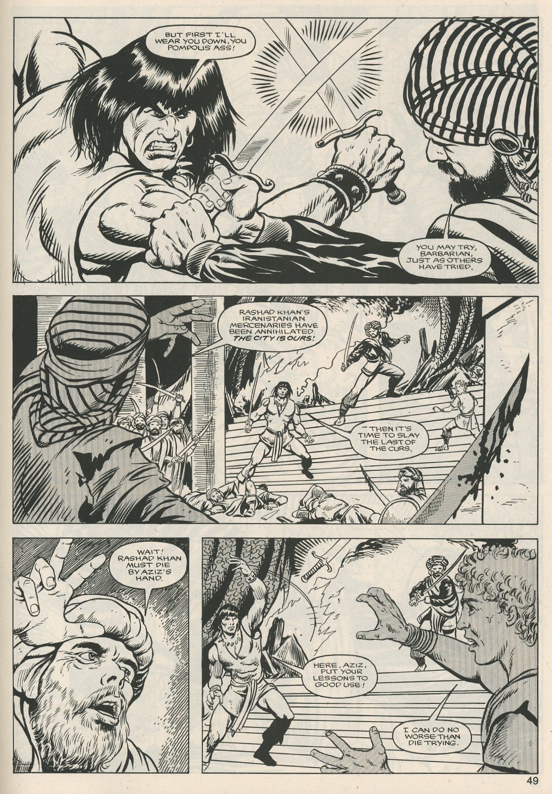 Read online The Savage Sword Of Conan comic -  Issue #124 - 49
