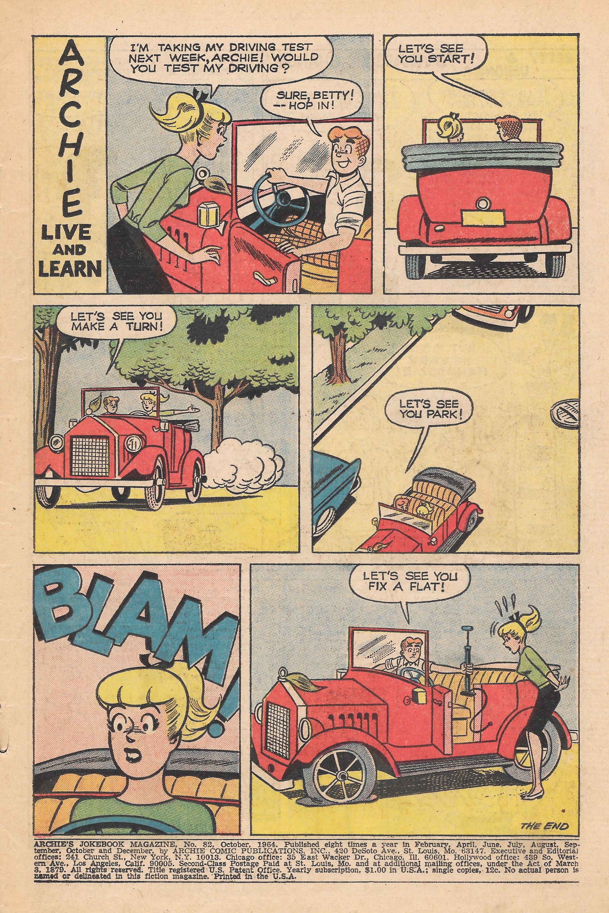 Read online Archie's Joke Book Magazine comic -  Issue #82 - 3