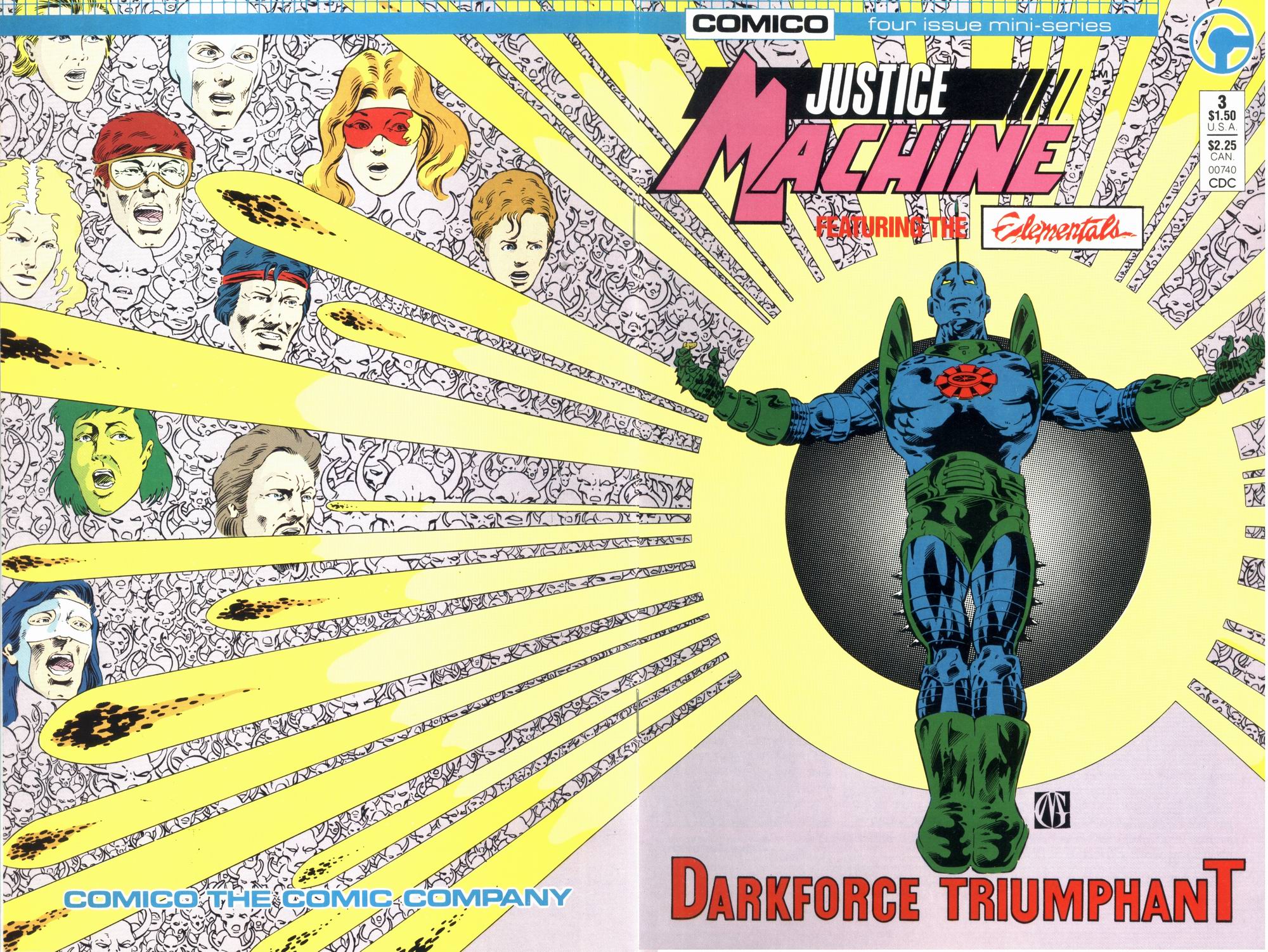 Read online Justice Machine featuring The Elementals comic -  Issue #3 - 1