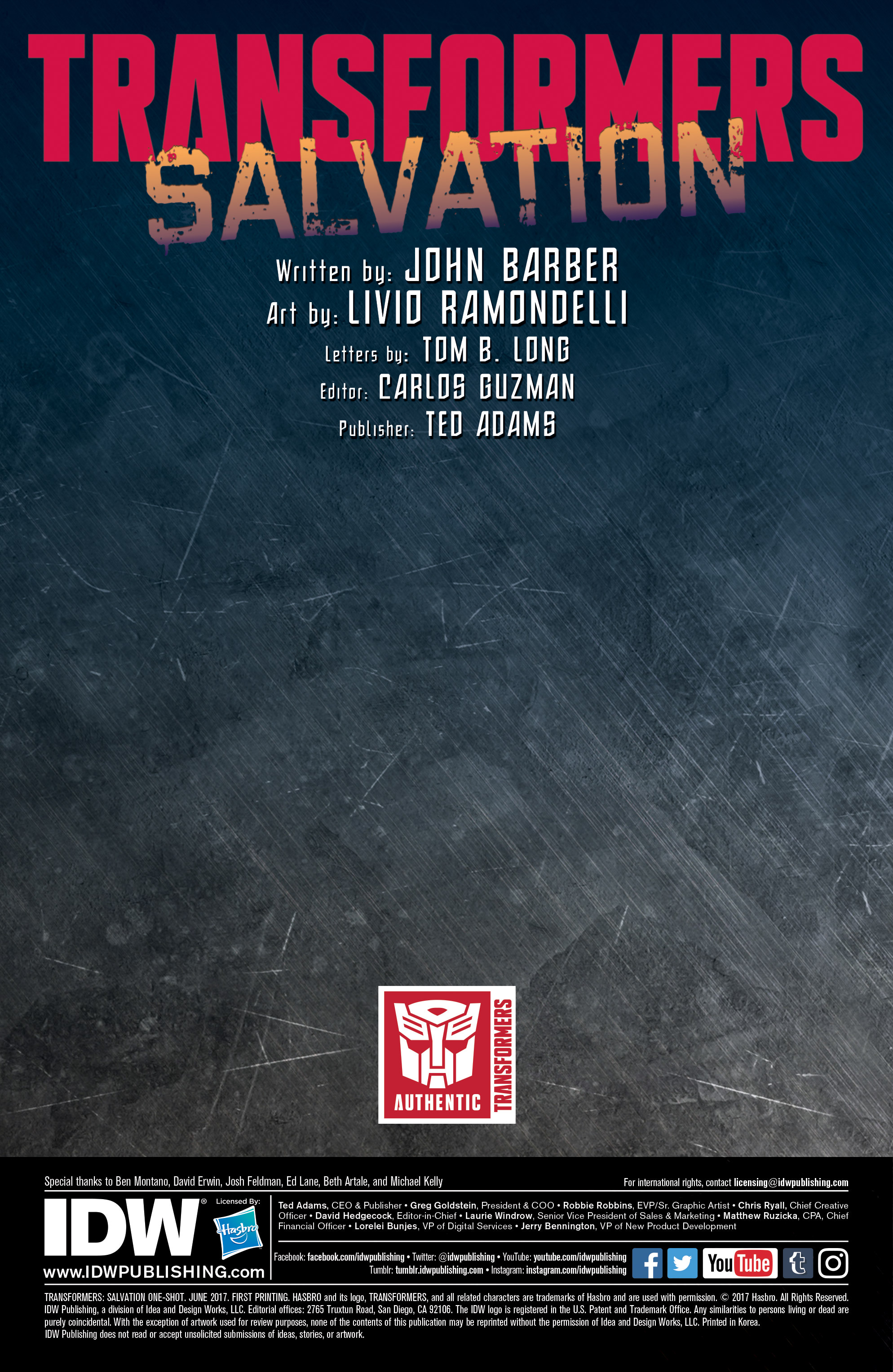 Read online Transformers: Salvation comic -  Issue # Full - 2