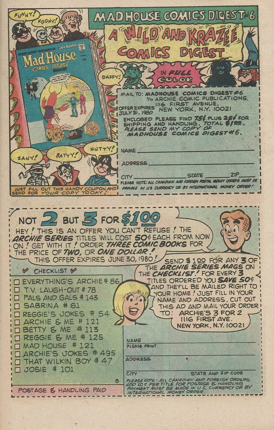 Read online Archie's Joke Book Magazine comic -  Issue #270 - 19