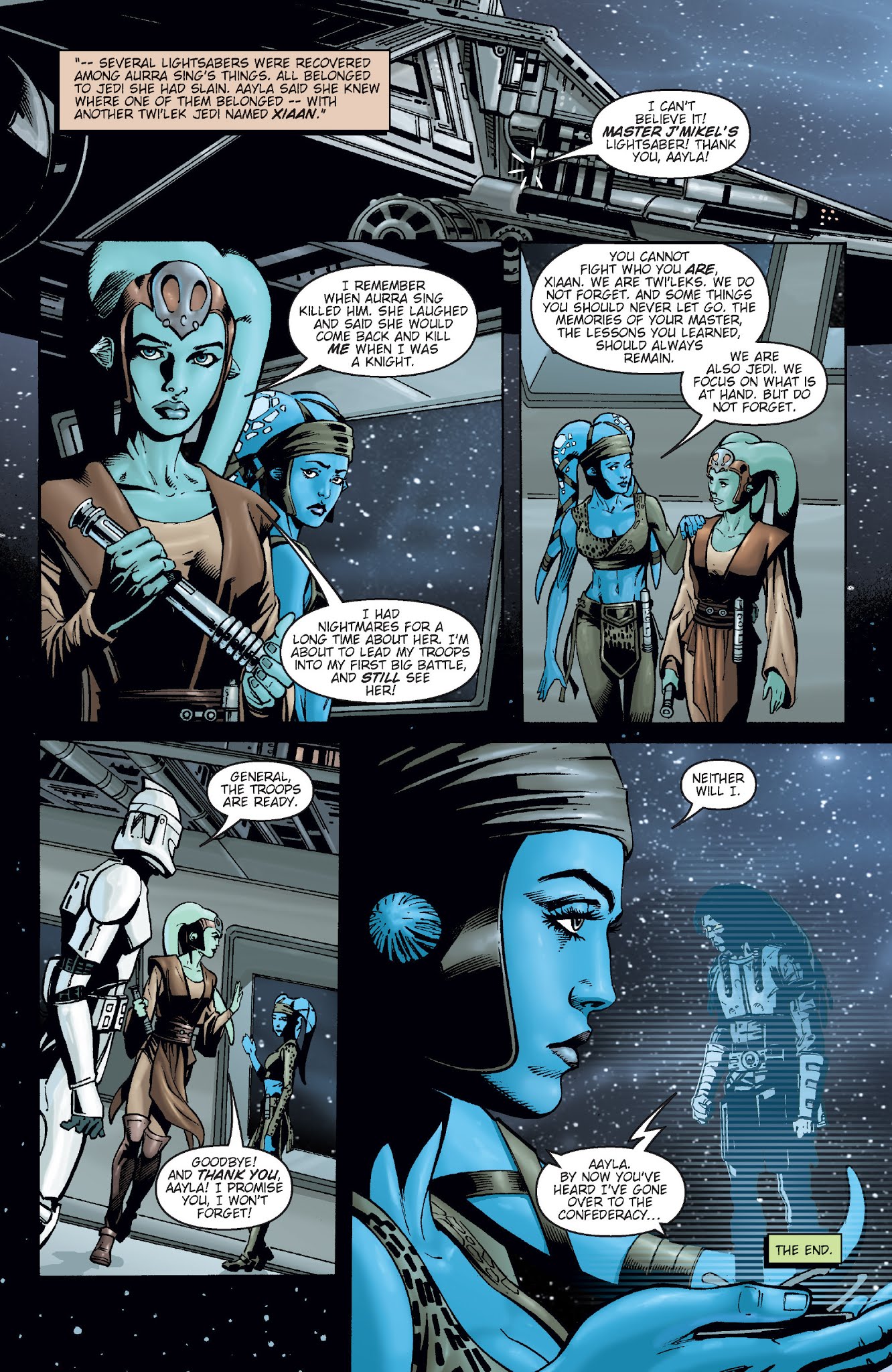 Read online Star Wars: Jedi comic -  Issue # Issue Aayla Secura - 42