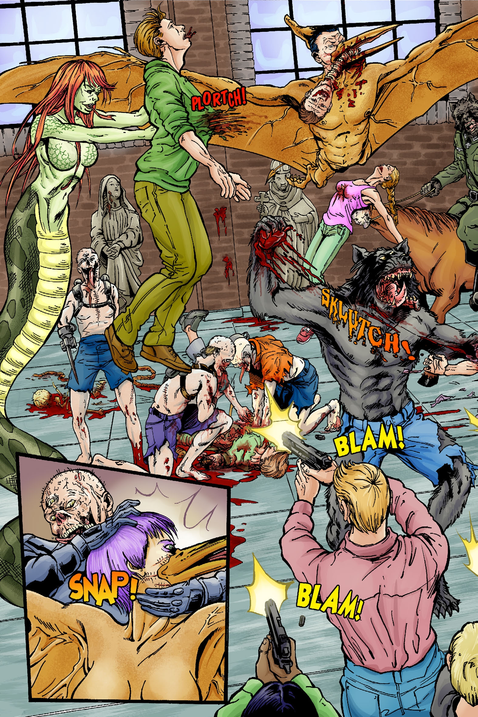 Read online Nazi Werewolves from Outer Space comic -  Issue #5 - 24