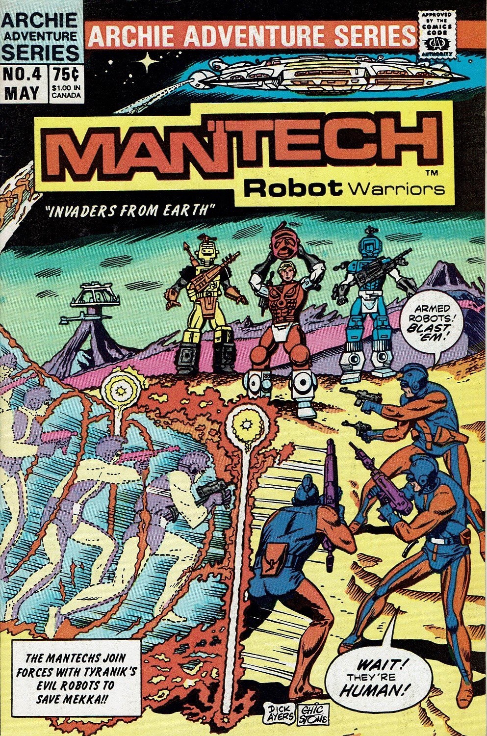 Read online ManTech Robot Warriors comic -  Issue #4 - 1