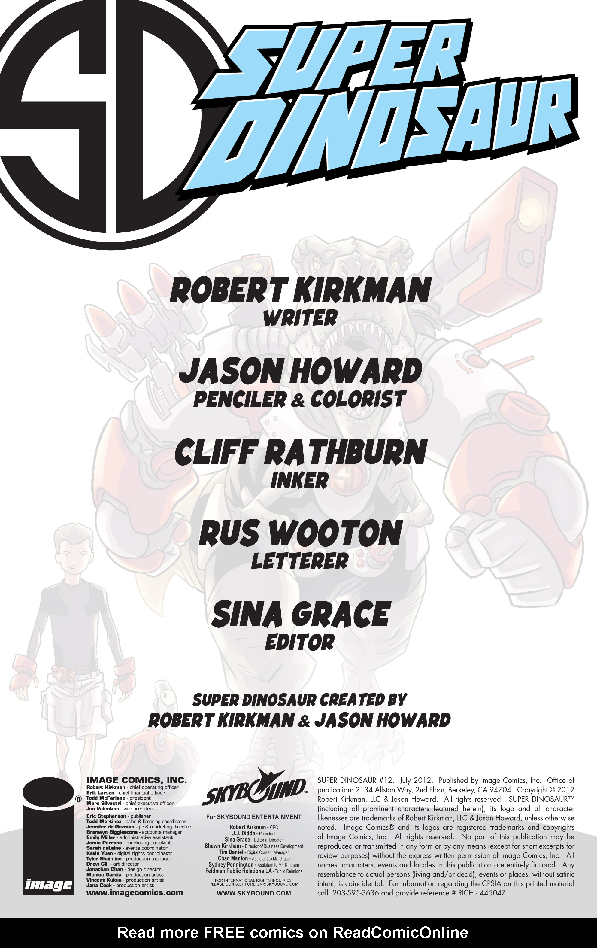 Read online Super Dinosaur (2011) comic -  Issue #12 - 2