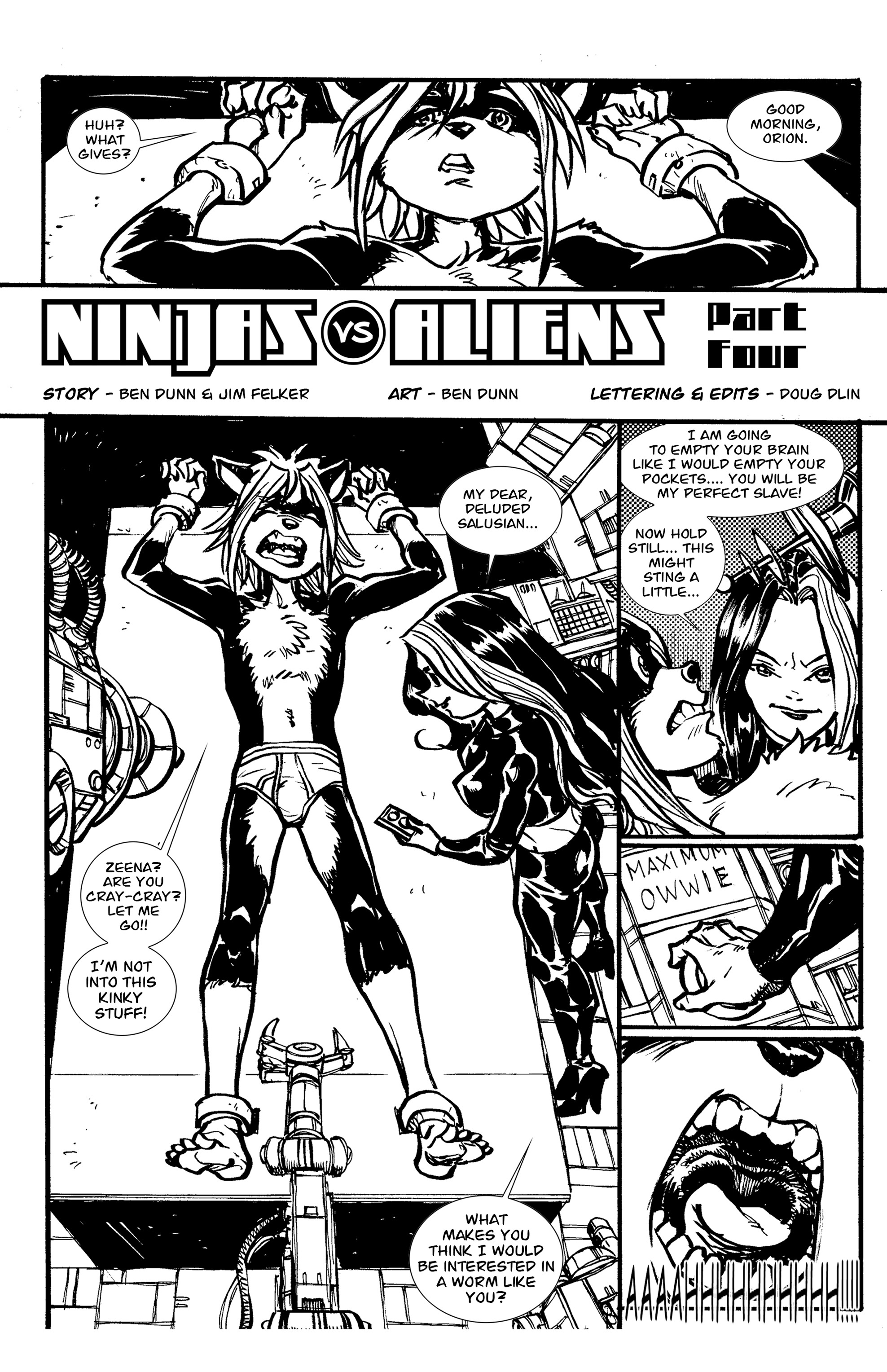 Read online Ninjas vs. Aliens comic -  Issue #2 - 3
