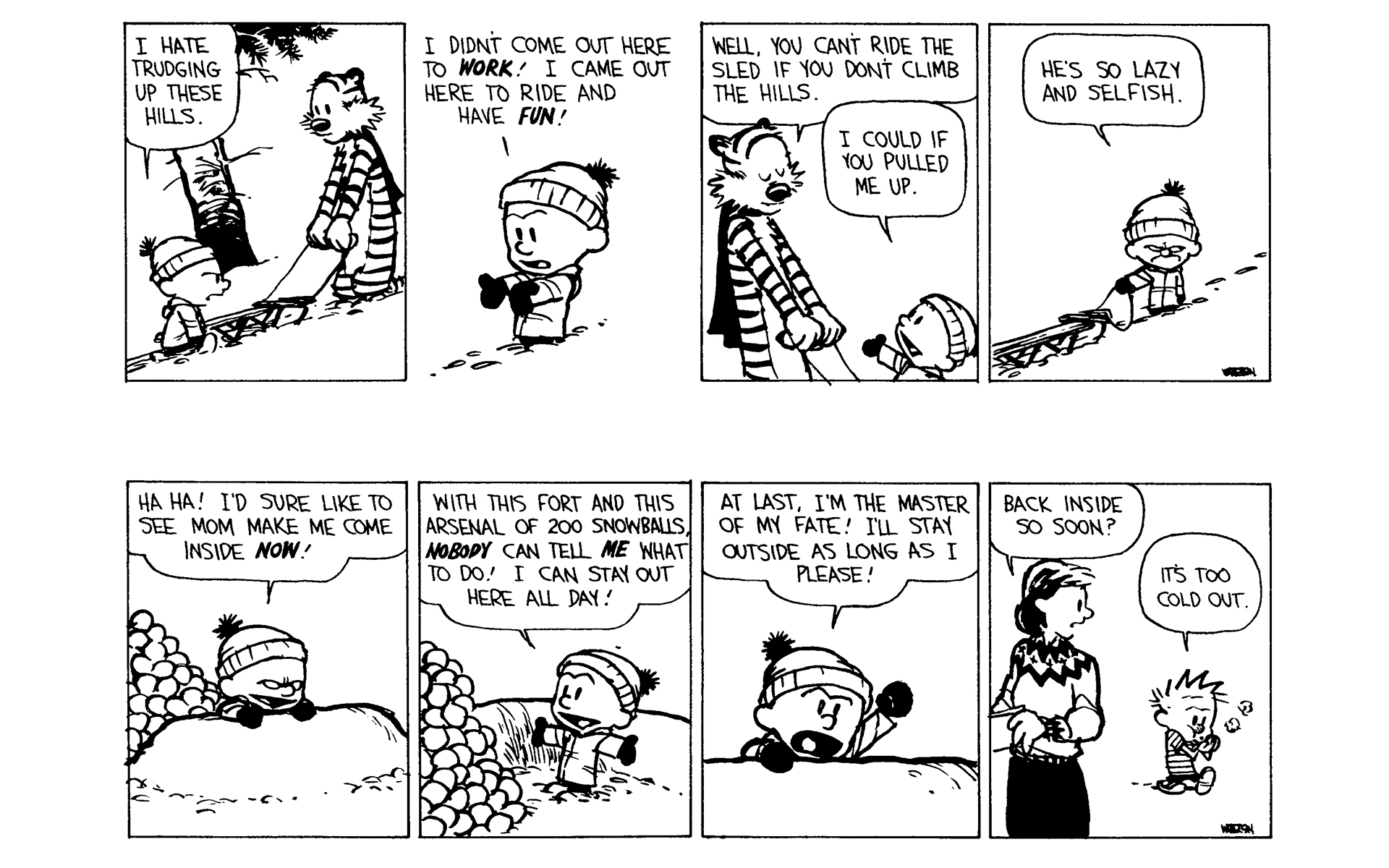 Read Online Calvin And Hobbes Comic Issue 9