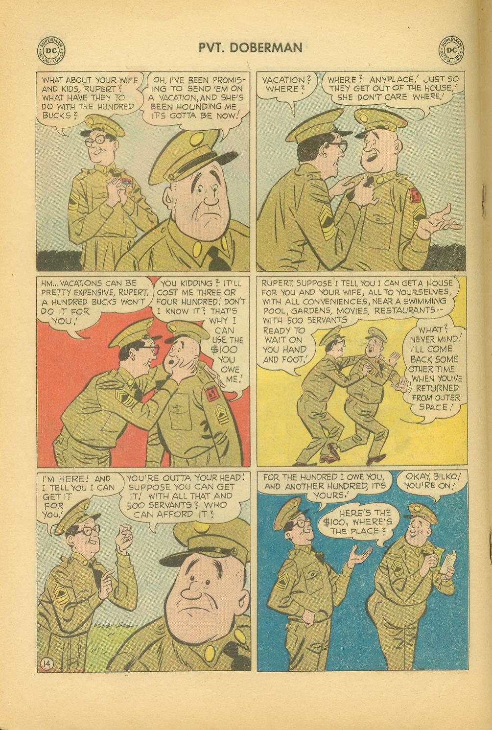 Read online Sgt. Bilko's Pvt. Doberman comic -  Issue #5 - 16
