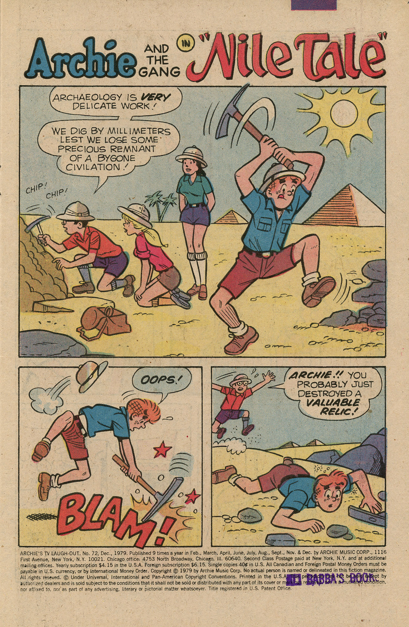Read online Archie's TV Laugh-Out comic -  Issue #72 - 3