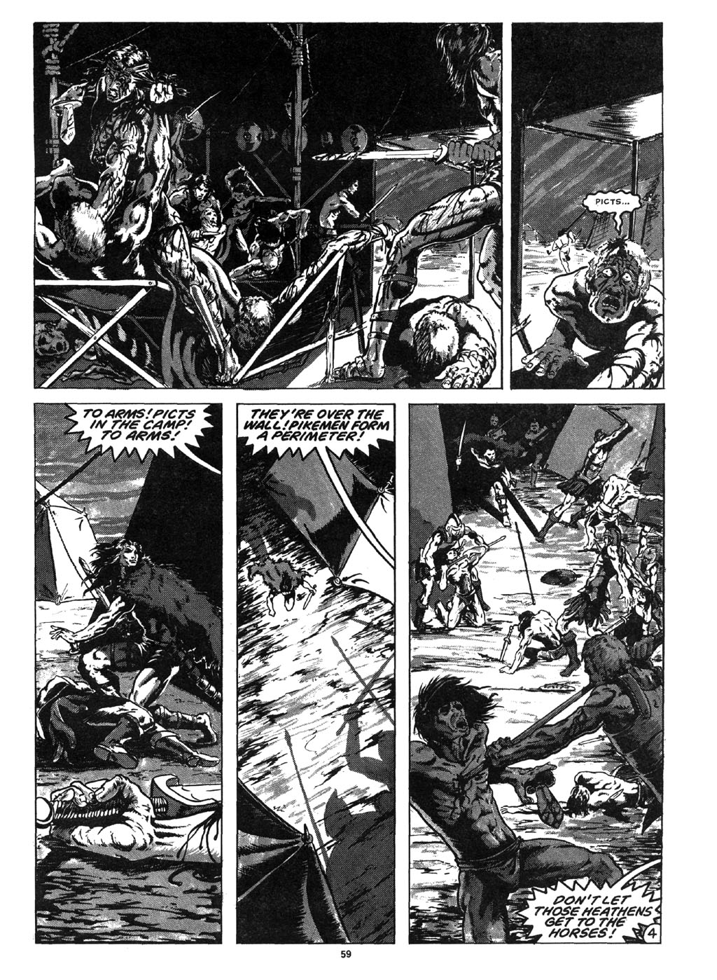 Read online The Savage Sword Of Conan comic -  Issue #164 - 56