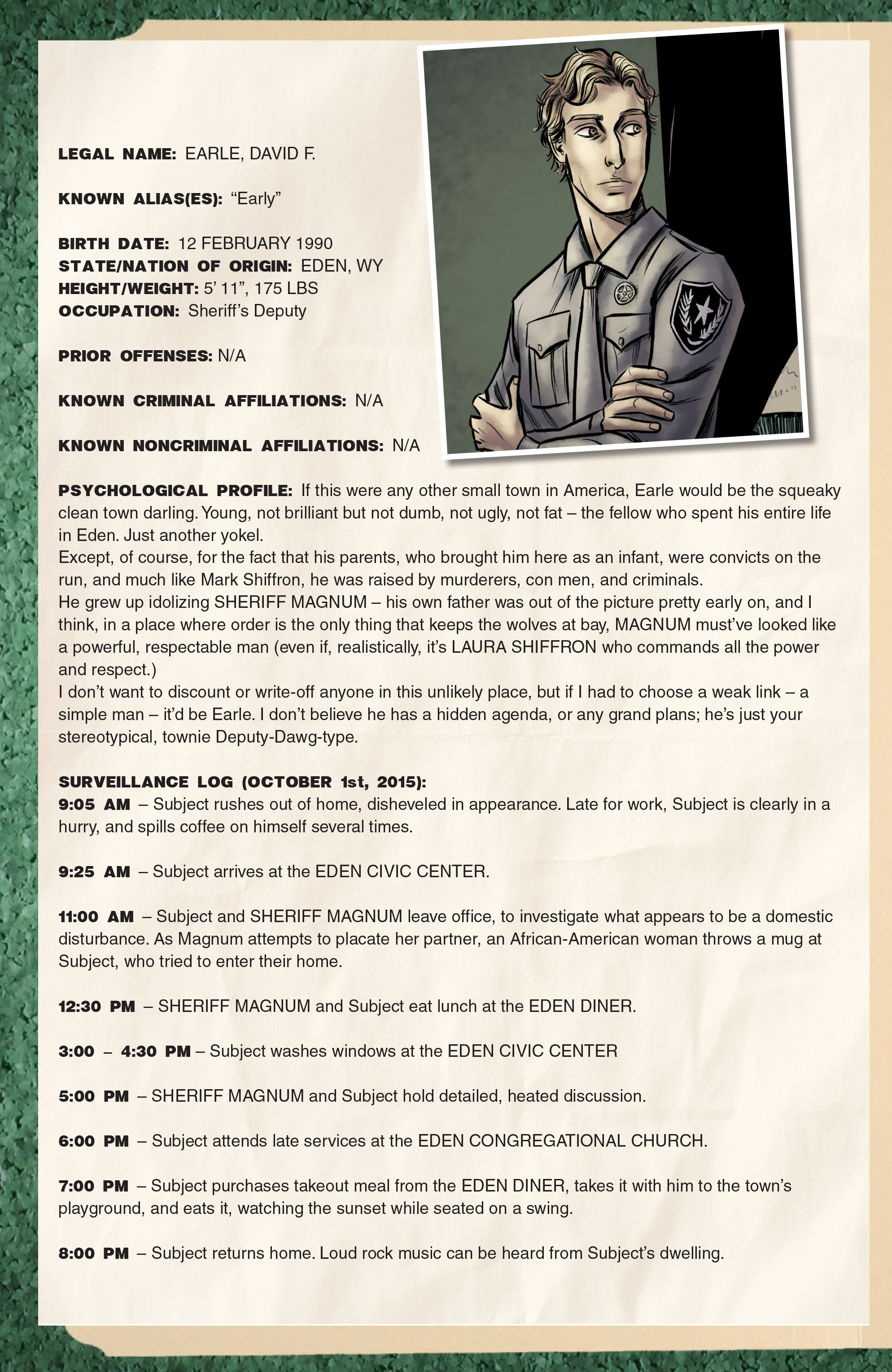 Read online Postal: FBI Dossier comic -  Issue # Full - 16