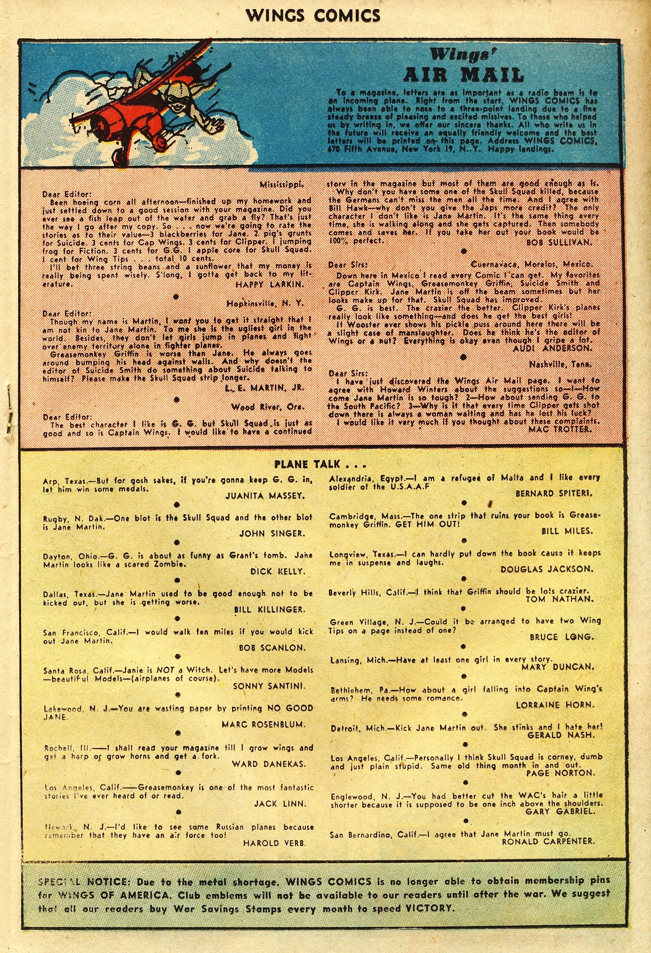 Read online Wings Comics comic -  Issue #59 - 29