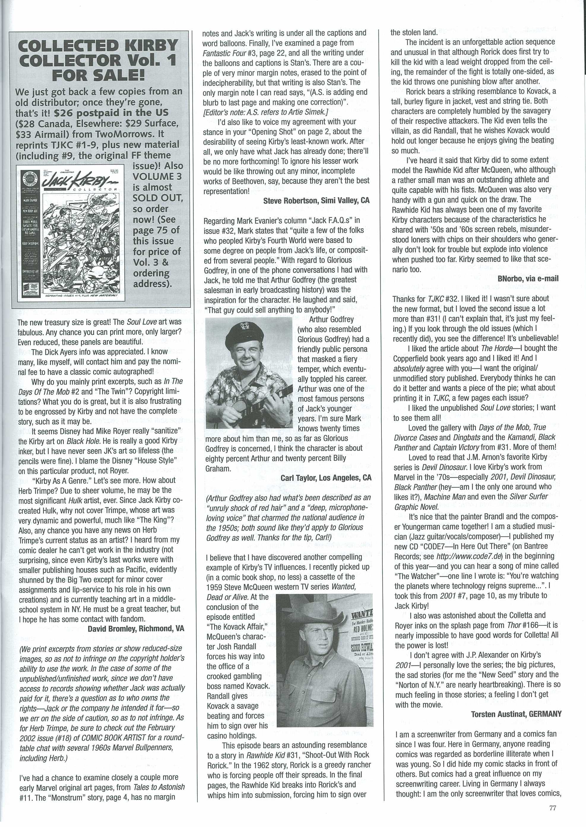 Read online The Jack Kirby Collector comic -  Issue #33 - 79