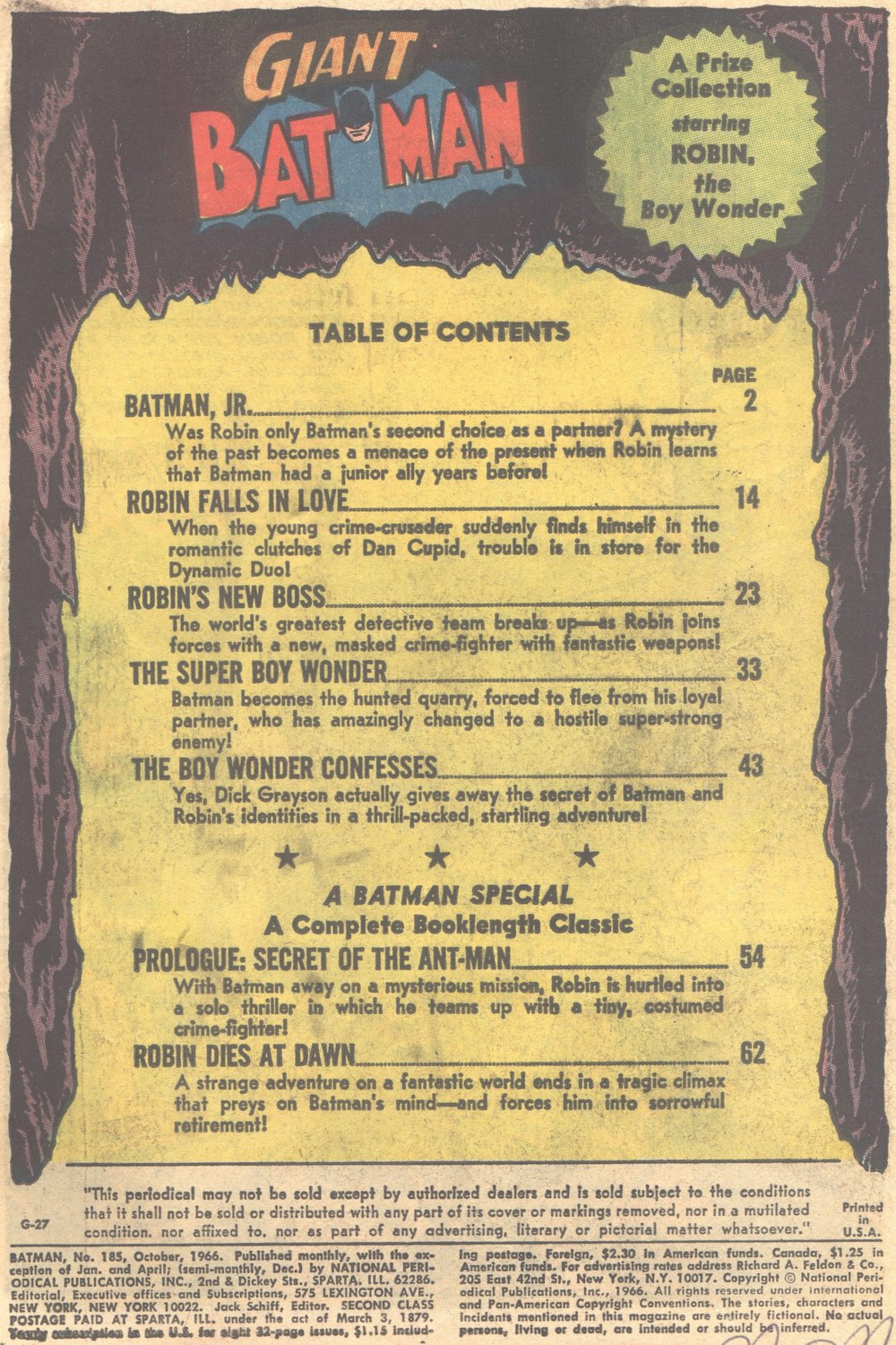 Read online Batman (1940) comic -  Issue #185 - 2