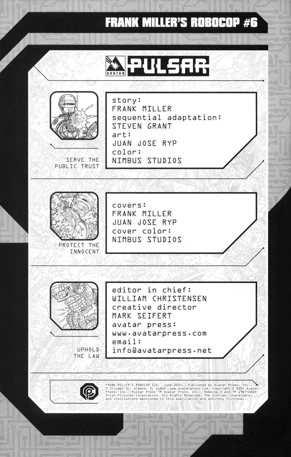 Read online Frank Miller's Robocop comic -  Issue #6 - 2
