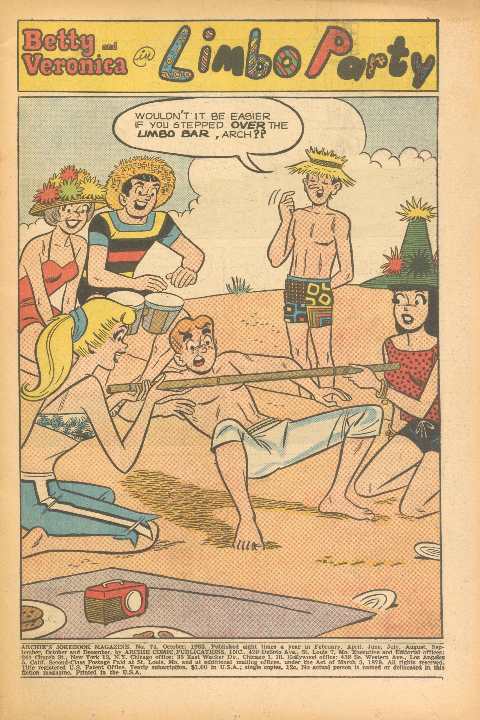 Read online Archie's Joke Book Magazine comic -  Issue #74 - 3