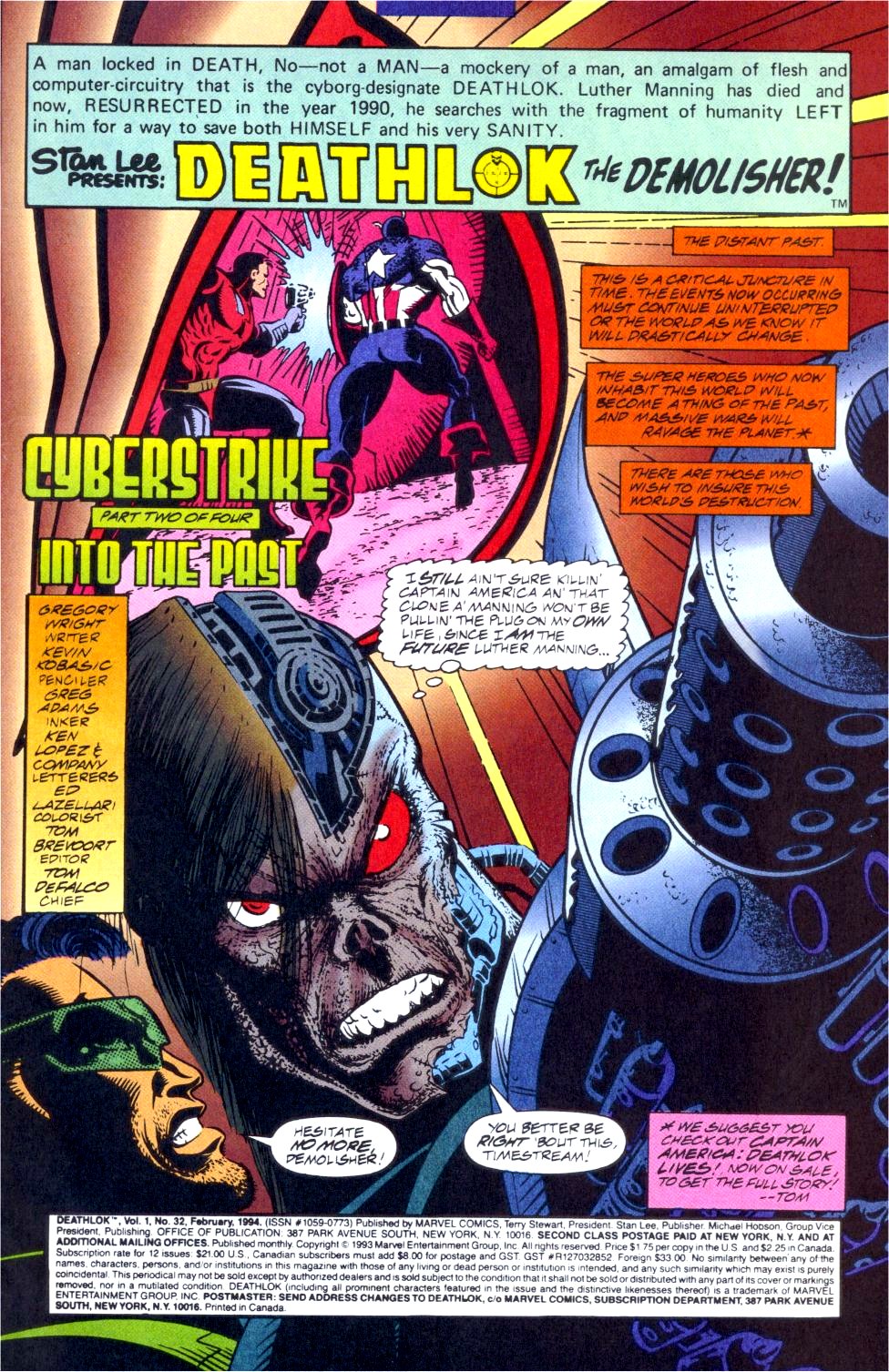 Read online Deathlok (1991) comic -  Issue #32 - 2