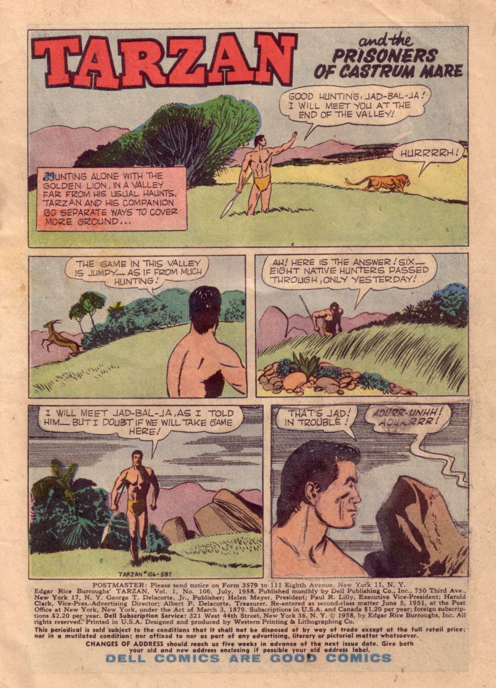 Read online Tarzan (1948) comic -  Issue #106 - 3