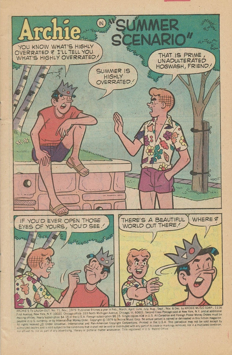 Read online Archie's TV Laugh-Out comic -  Issue #71 - 3