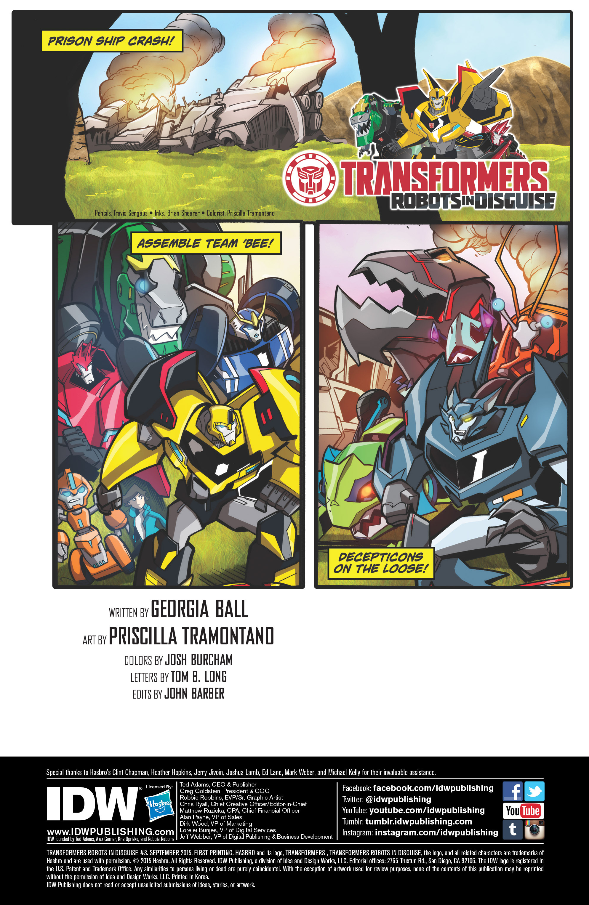 Read online Transformers: Robots In Disguise (2015) comic -  Issue #3 - 2