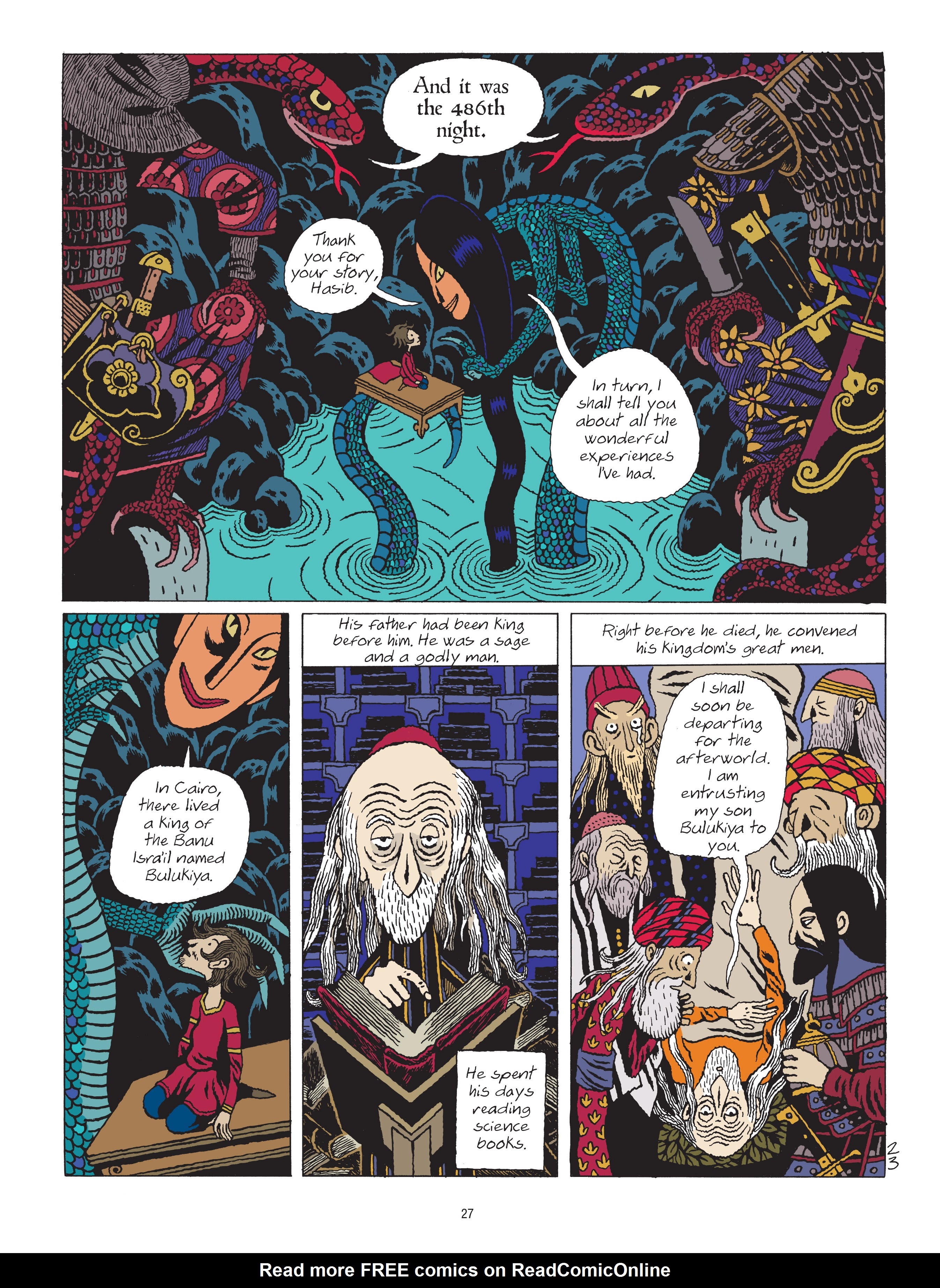 Read online A Tale of a Thousand and One Nights: HASIB & the Queen of Serpents comic -  Issue # TPB - 27