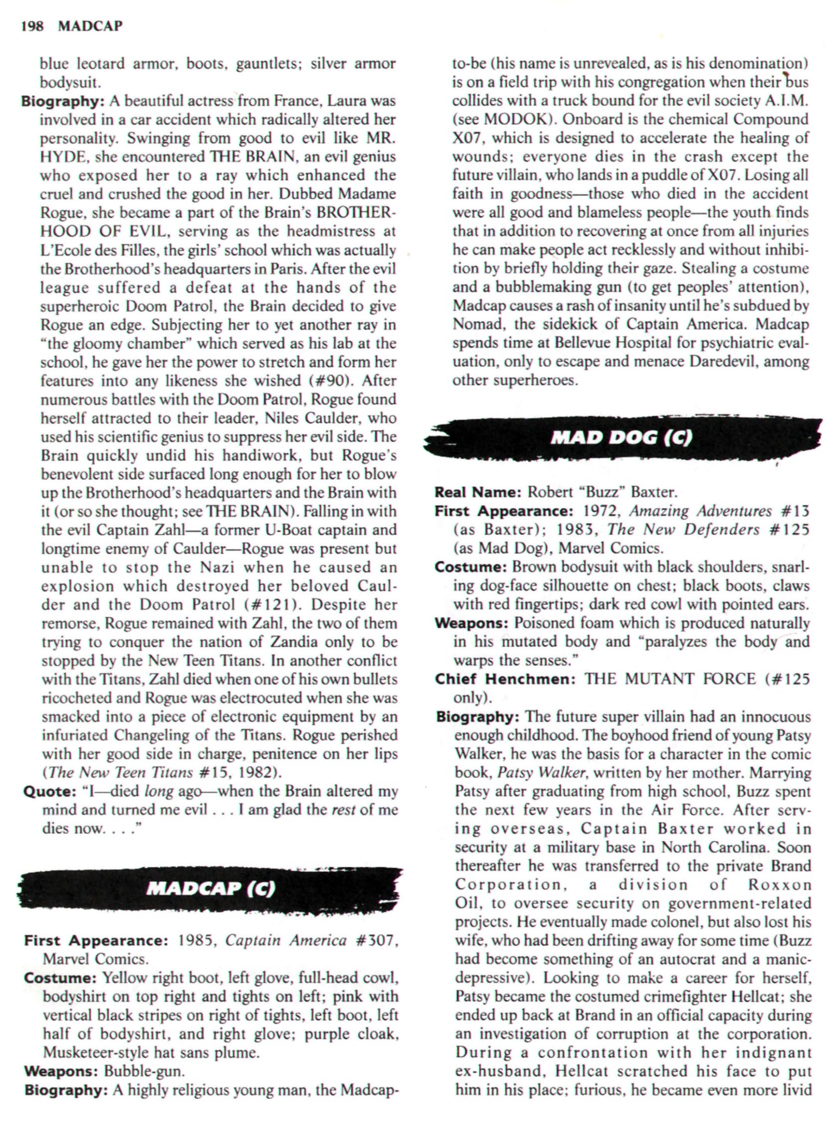 Read online The Encyclopedia of Super Villains comic -  Issue # TPB (Part 1) - 224