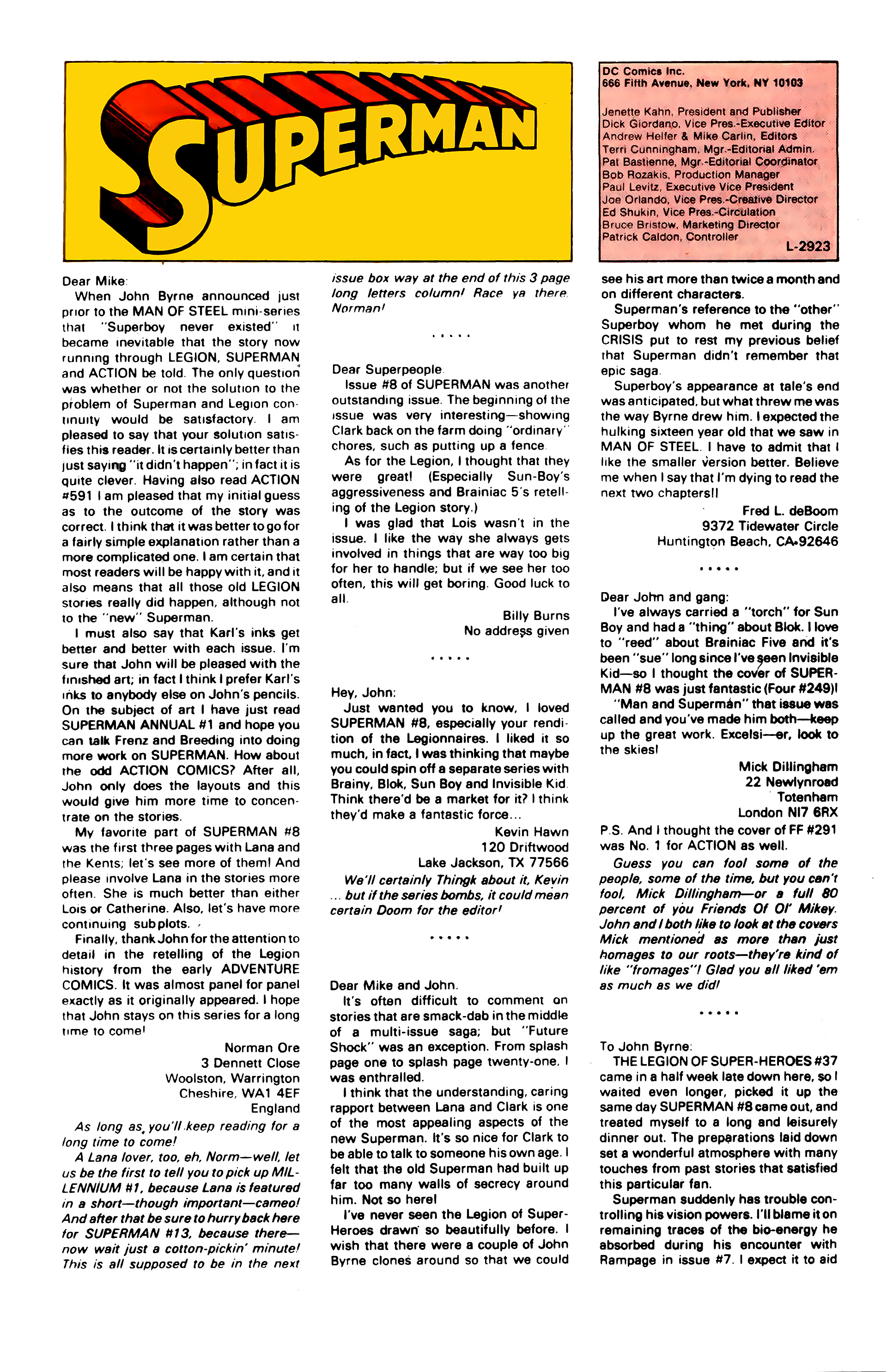 Read online Superman (1987) comic -  Issue #12 - 23