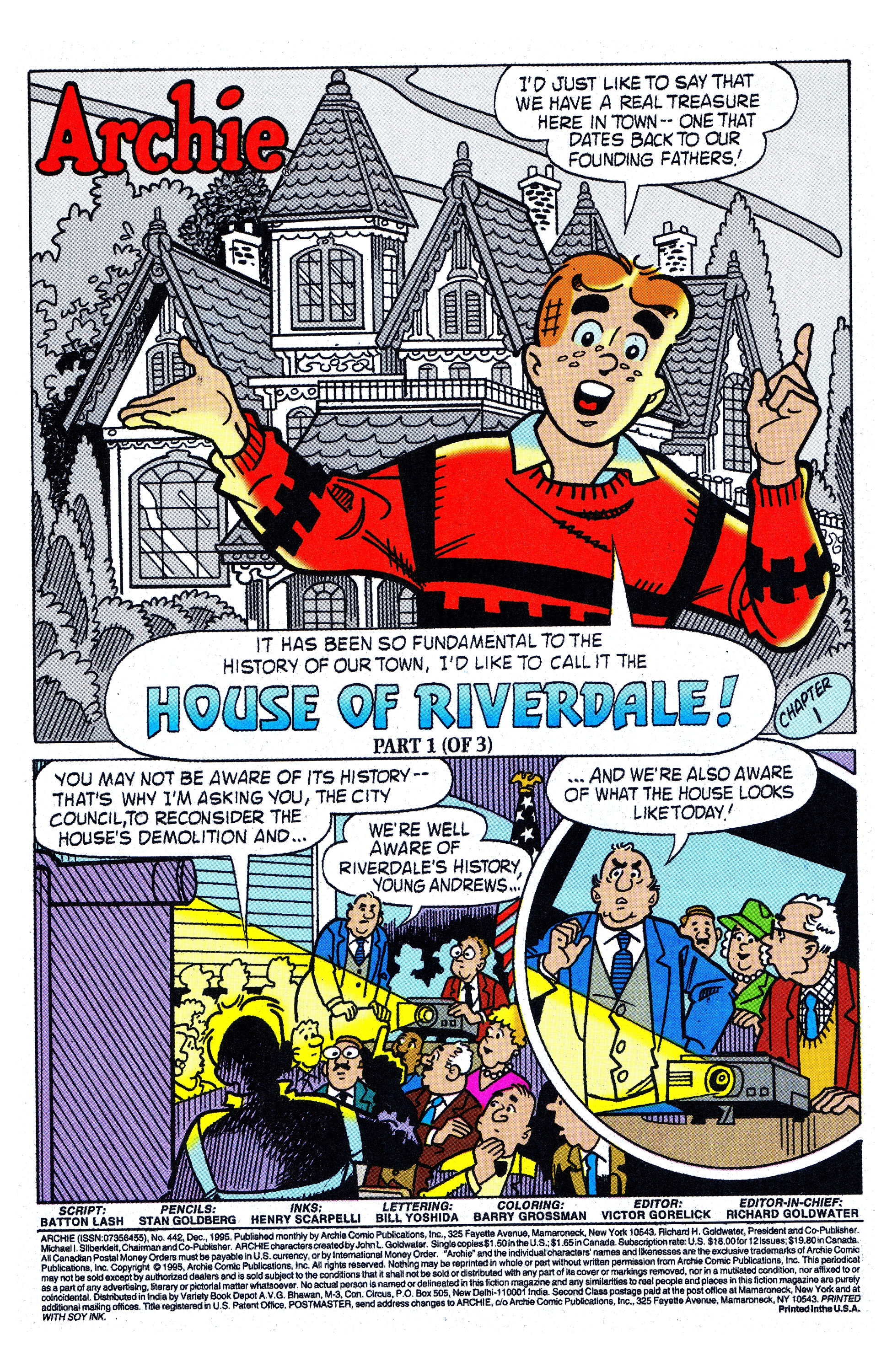 Read online Archie (1960) comic -  Issue #442 - 2