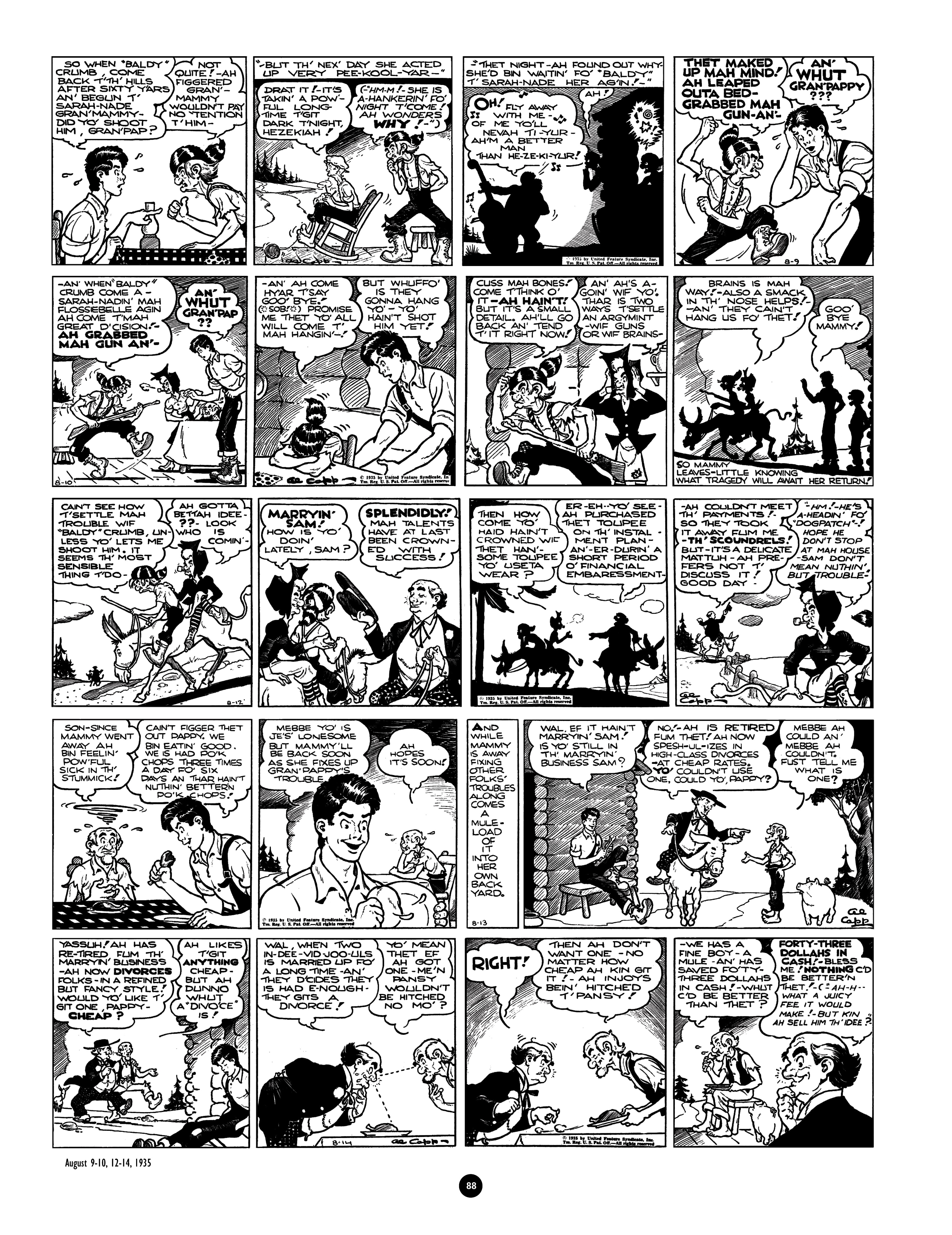 Read online Al Capp's Li'l Abner Complete Daily & Color Sunday Comics comic -  Issue # TPB 1 (Part 1) - 89