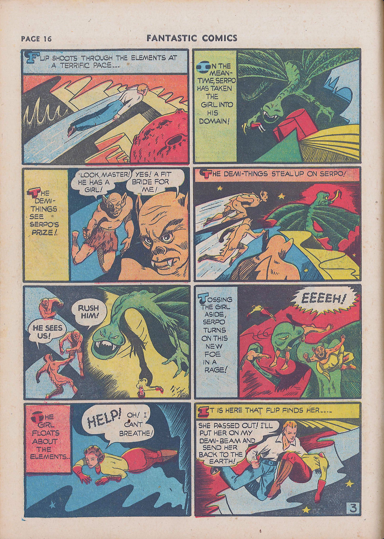 Read online Fantastic Comics comic -  Issue #16 - 18