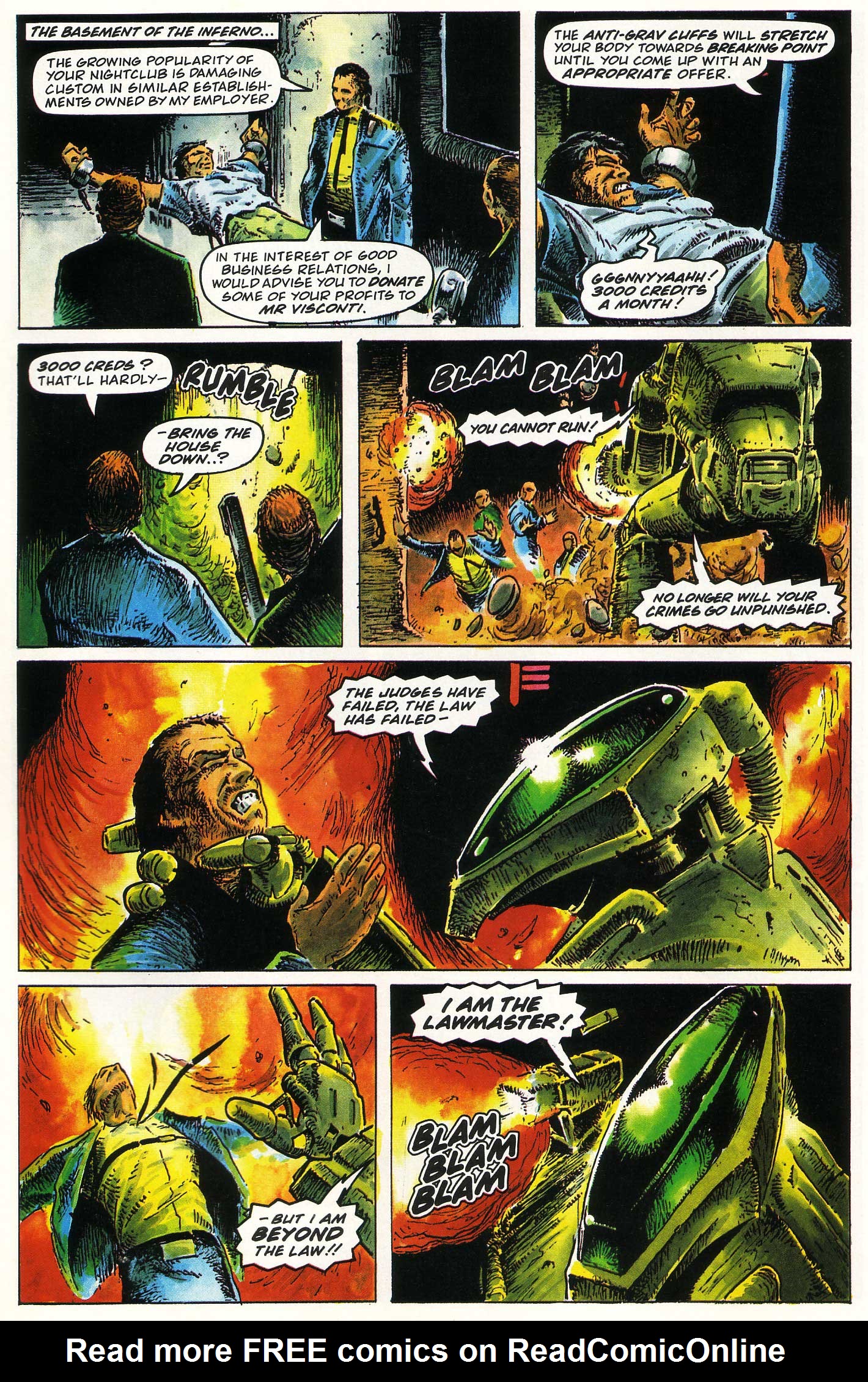 Read online Judge Dredd Lawman of the Future comic -  Issue #6 - 5