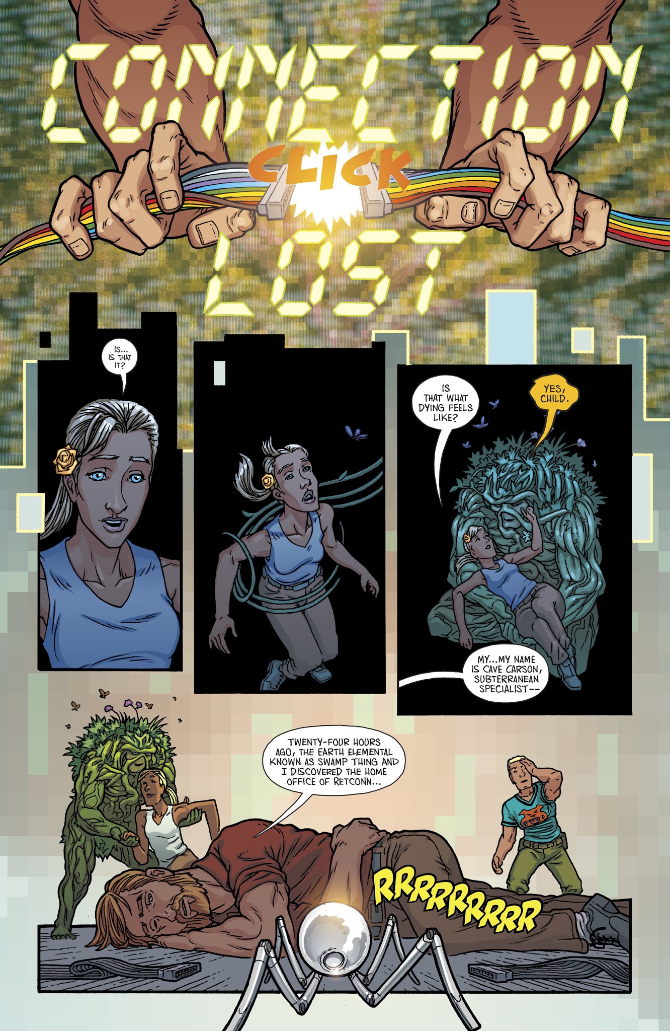 Read online Cave Carson Has a Cybernetic Eye/Swamp Thing Special comic -  Issue # Full - 32