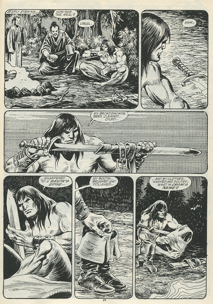 Read online The Savage Sword Of Conan comic -  Issue #184 - 31