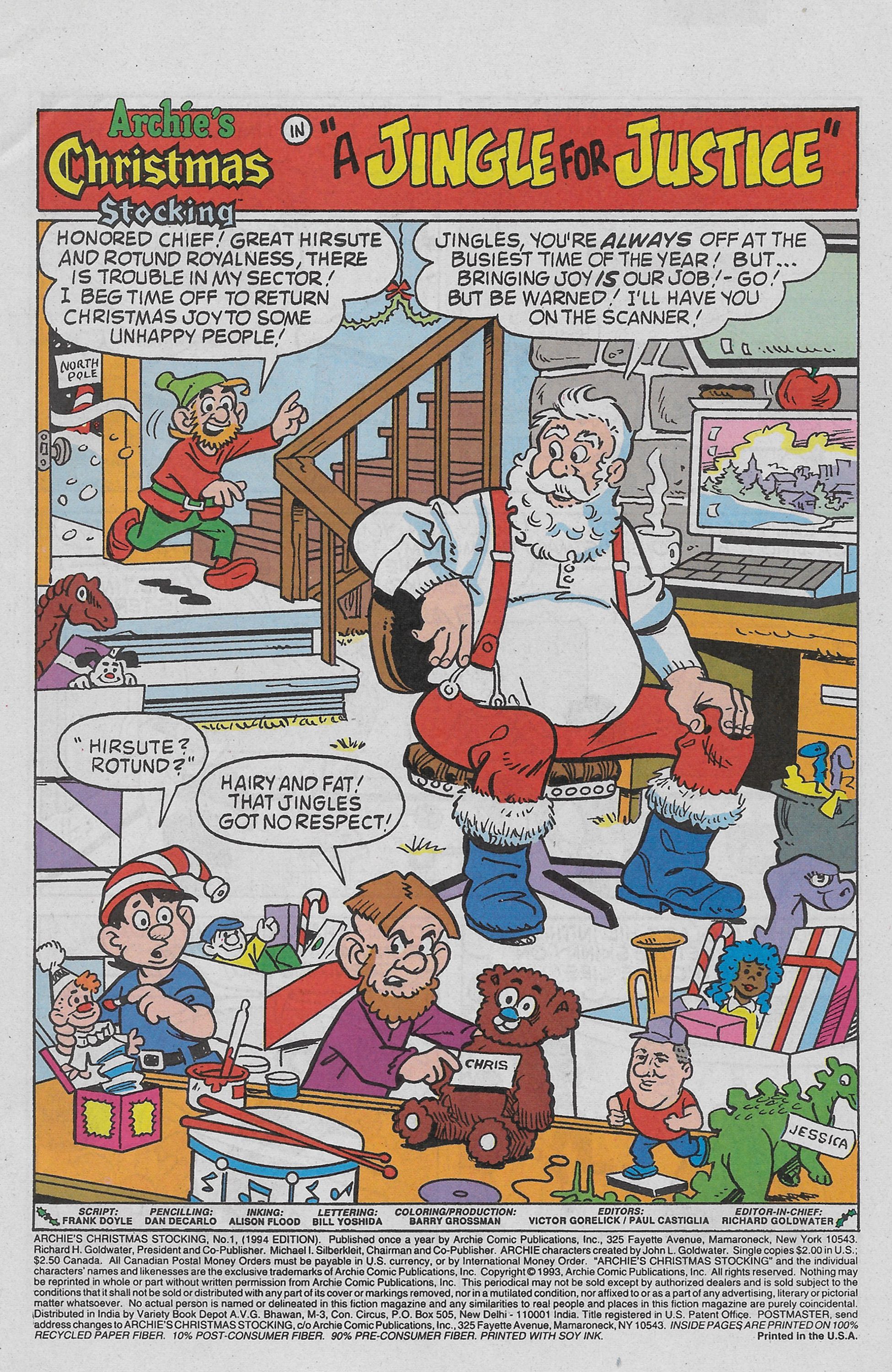 Read online Archie's Christmas Stocking comic -  Issue #1 - 3