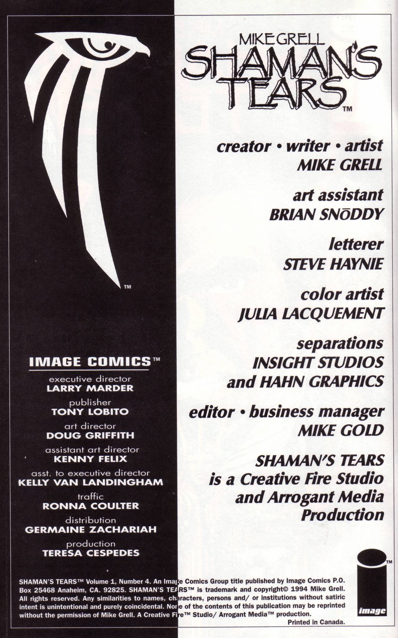 Read online Shaman's Tears comic -  Issue #4 - 2