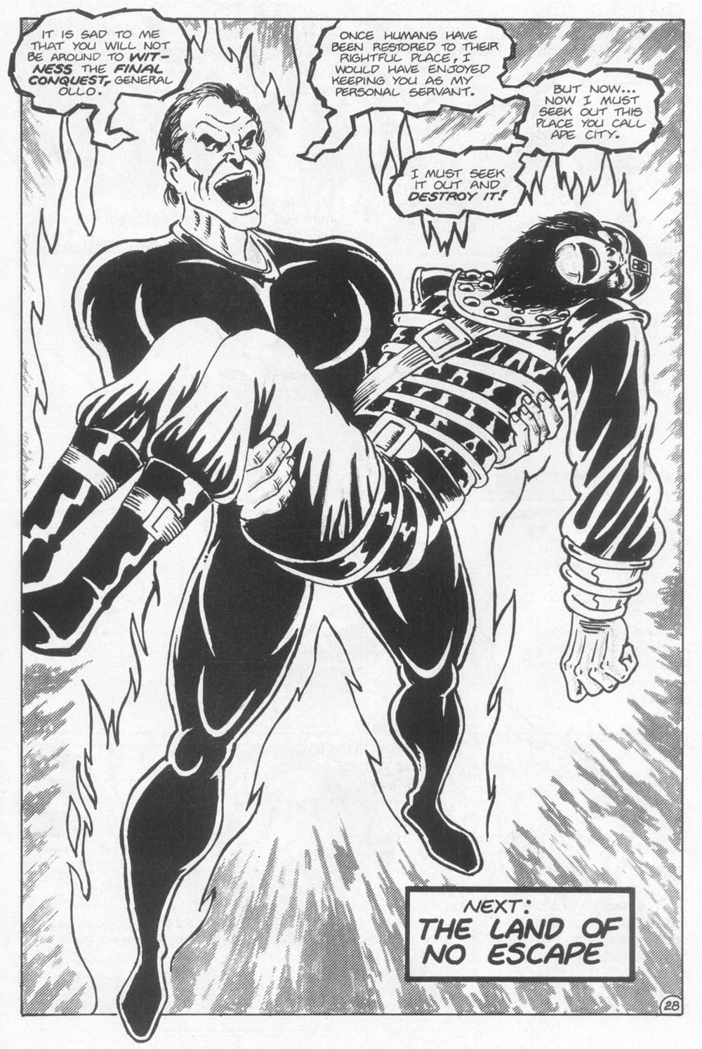 Read online Planet of the Apes (1990) comic -  Issue #21 - 30