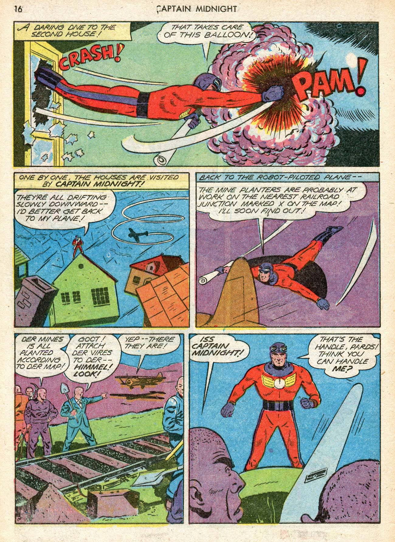 Read online Captain Midnight (1942) comic -  Issue #12 - 16