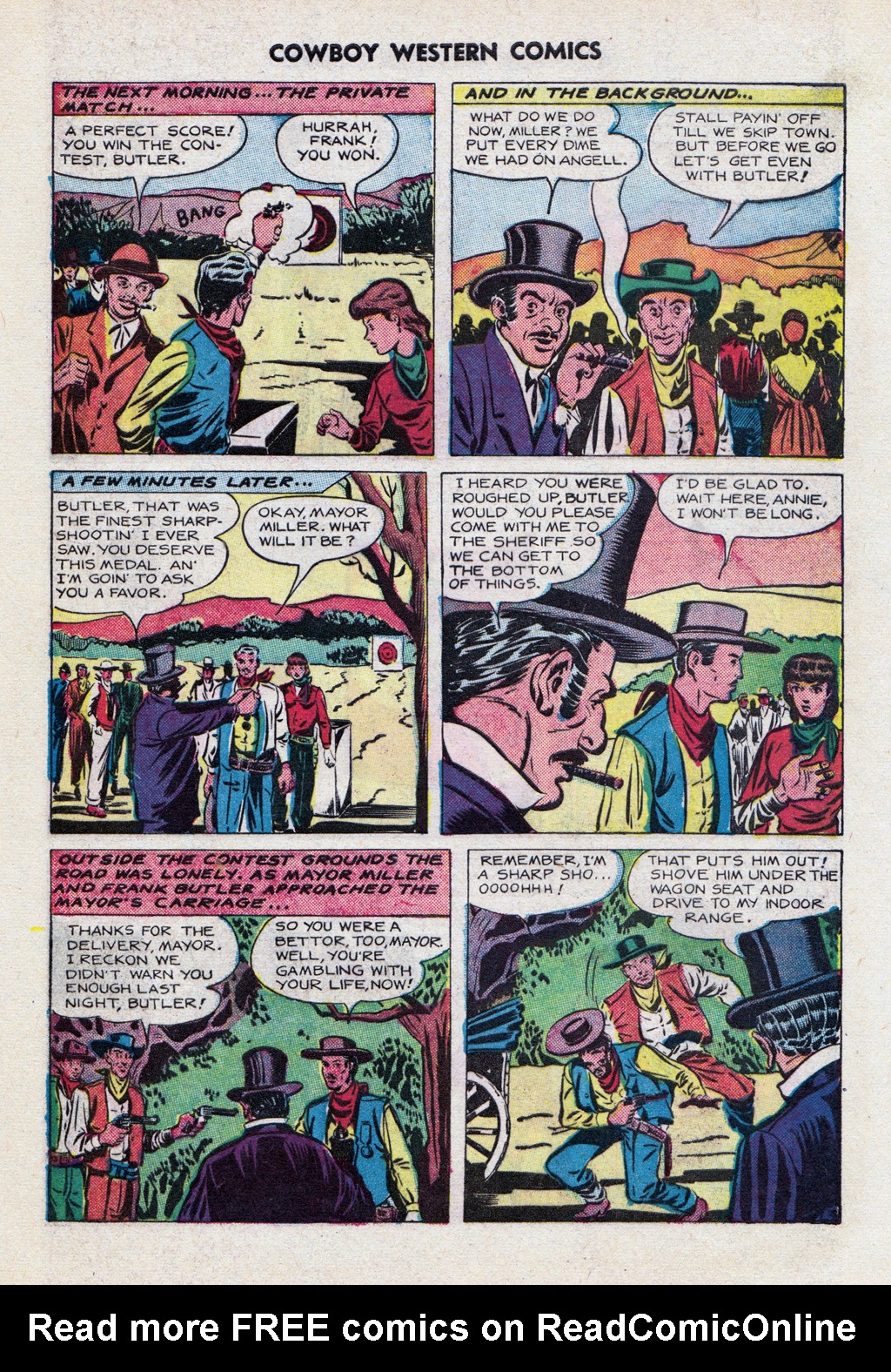 Read online Cowboy Western Comics (1948) comic -  Issue #23 - 25