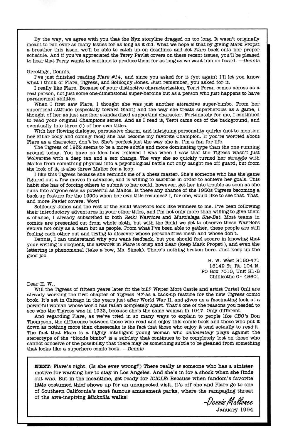 Read online Flare (1990) comic -  Issue #16 - 35