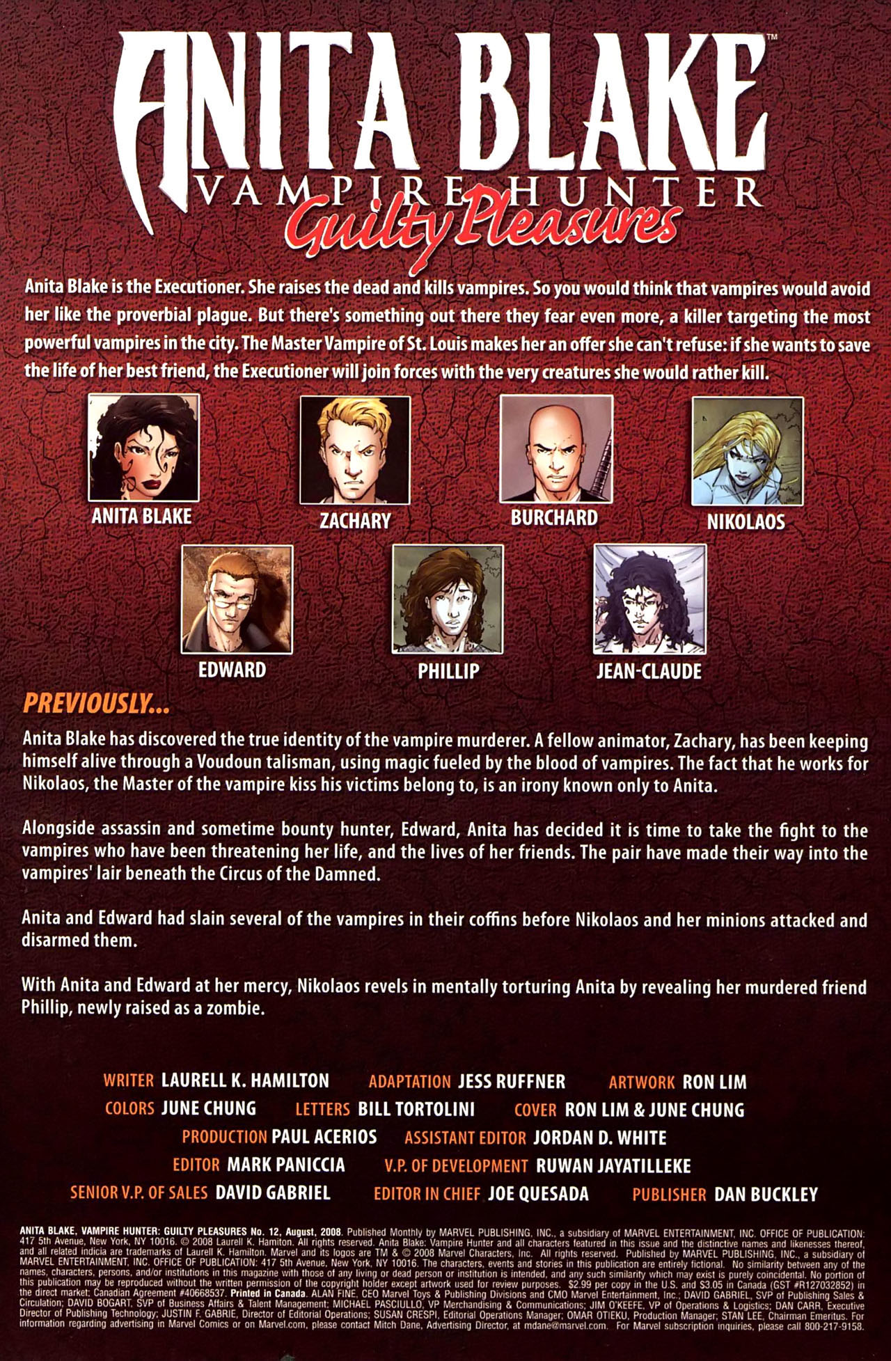 Read online Anita Blake, Vampire Hunter: Guilty Pleasures comic -  Issue #12 - 2