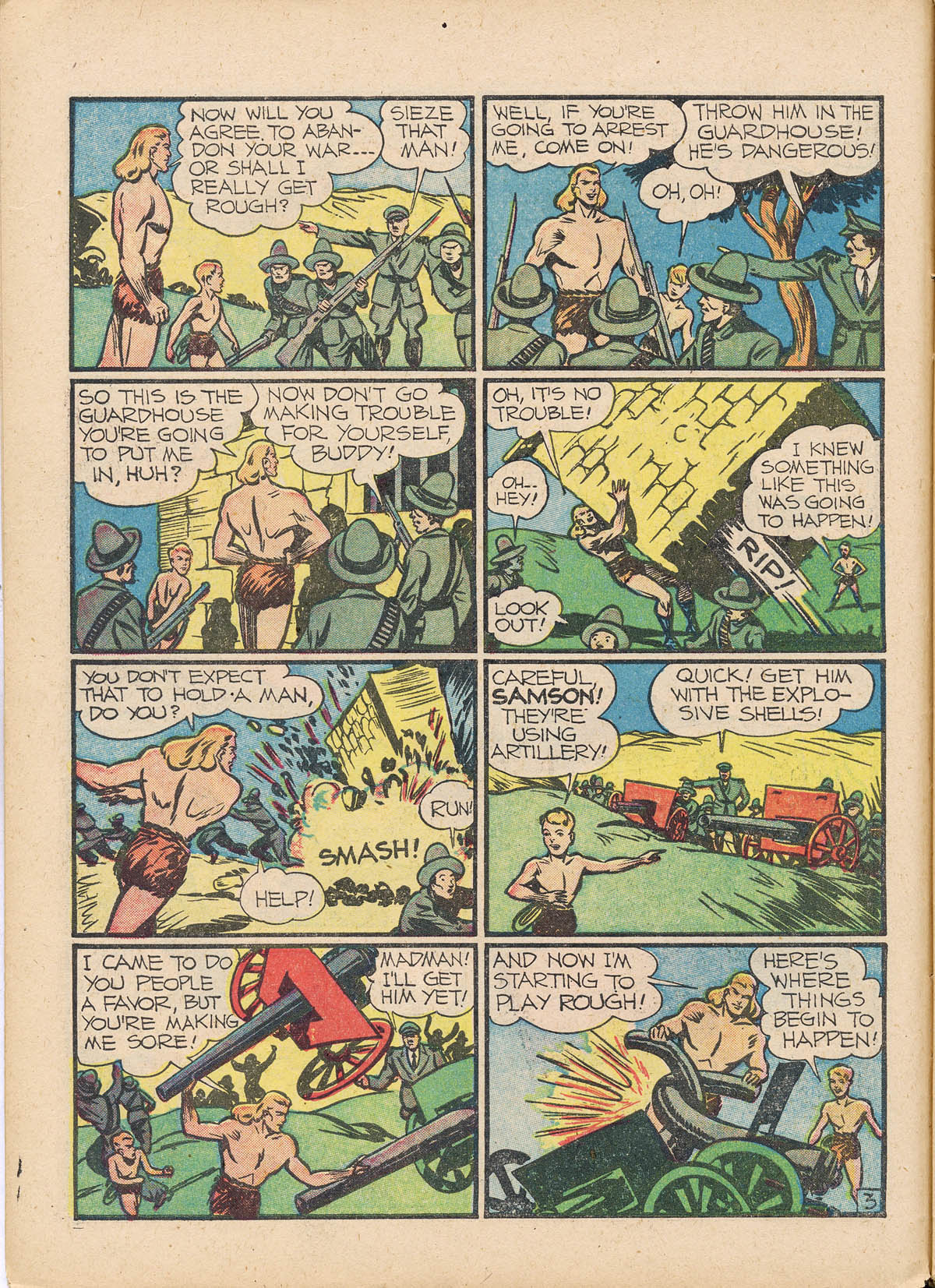 Read online Samson (1940) comic -  Issue #3 - 18