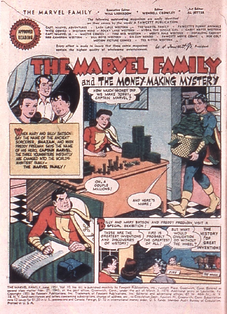 Read online The Marvel Family comic -  Issue #60 - 4