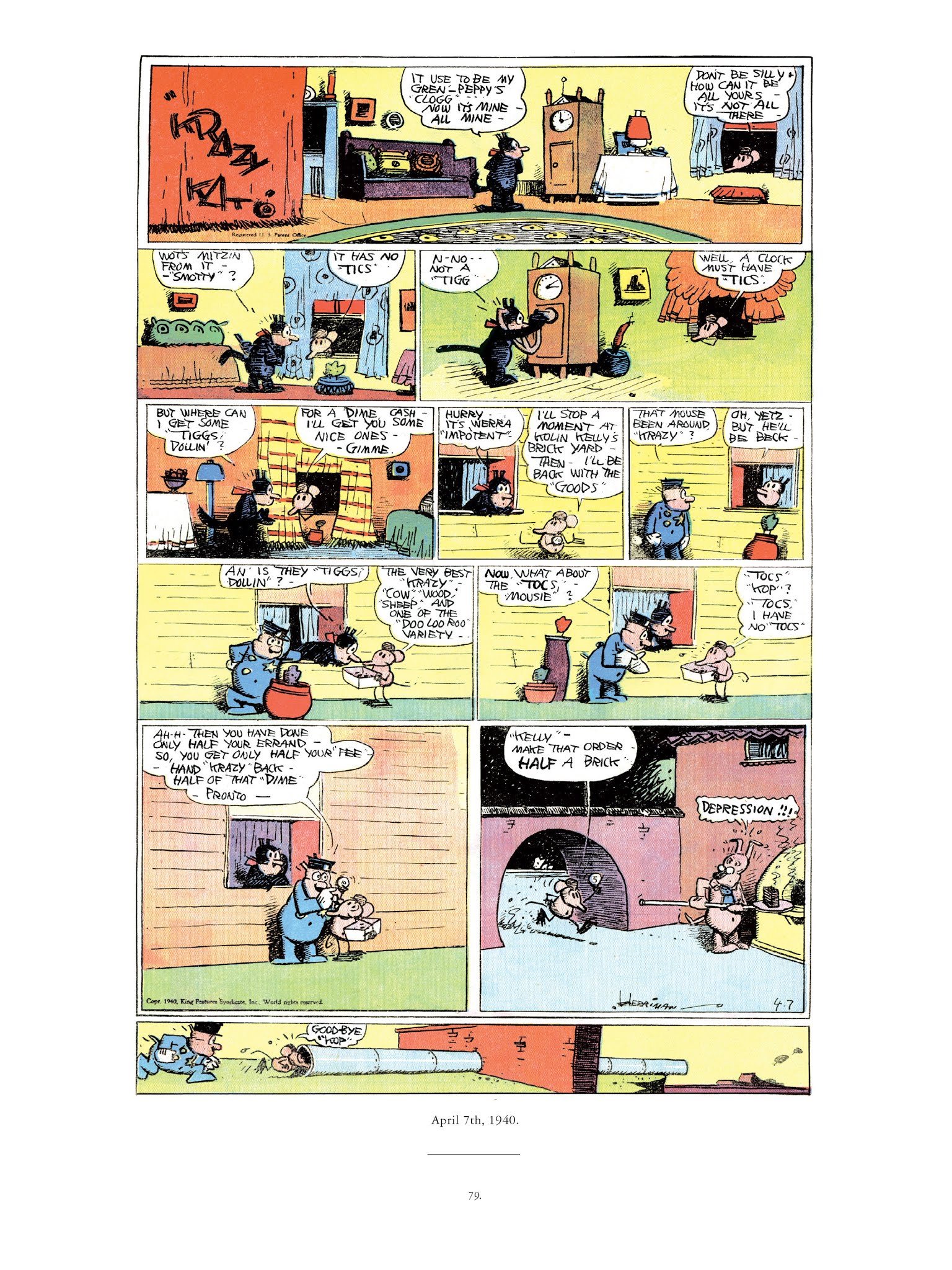 Read online Krazy & Ignatz comic -  Issue # TPB 11 - 79