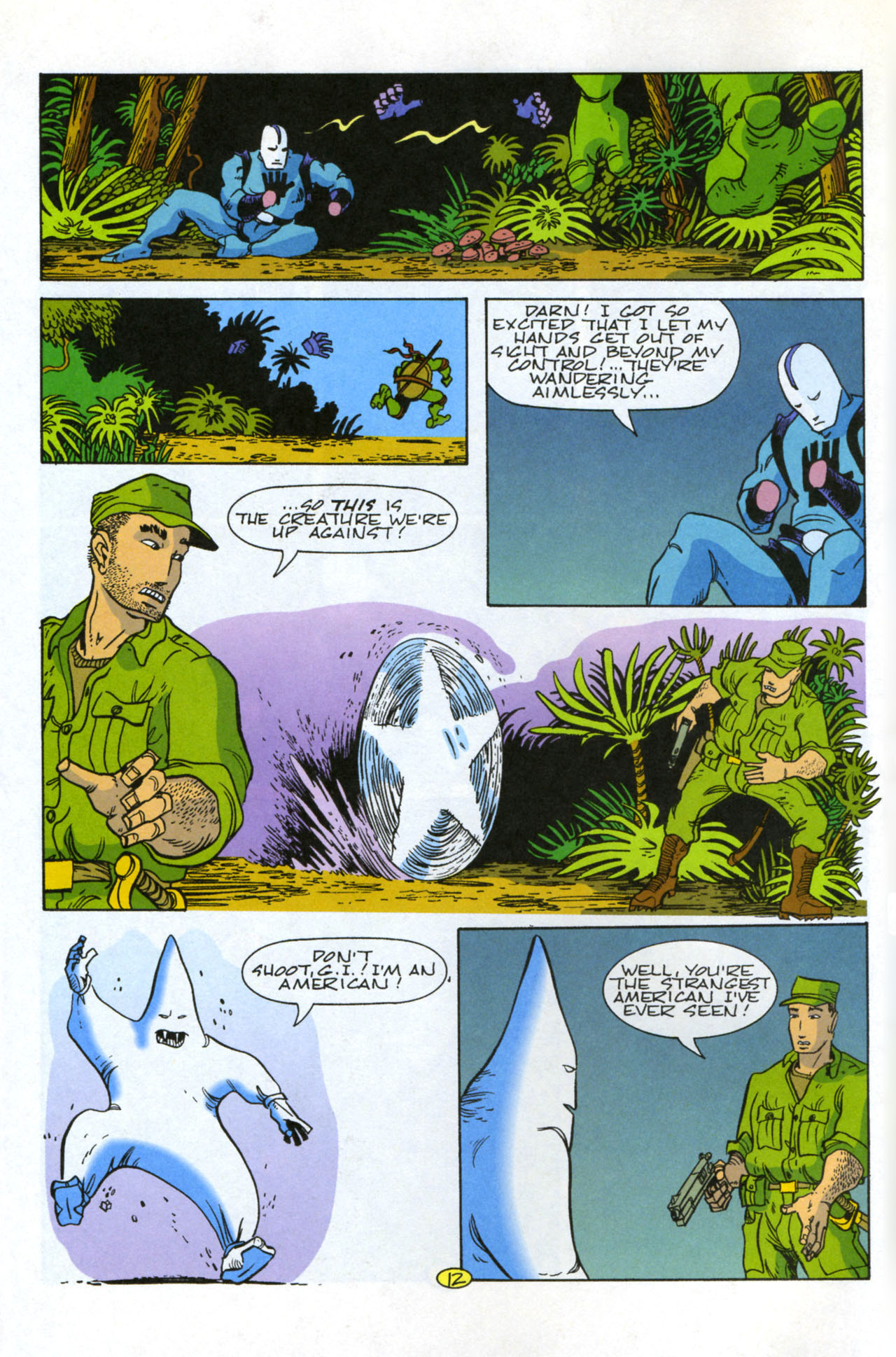 Read online Teenage Mutant Ninja Turtles/Flaming Carrot Crossover comic -  Issue #2 - 14